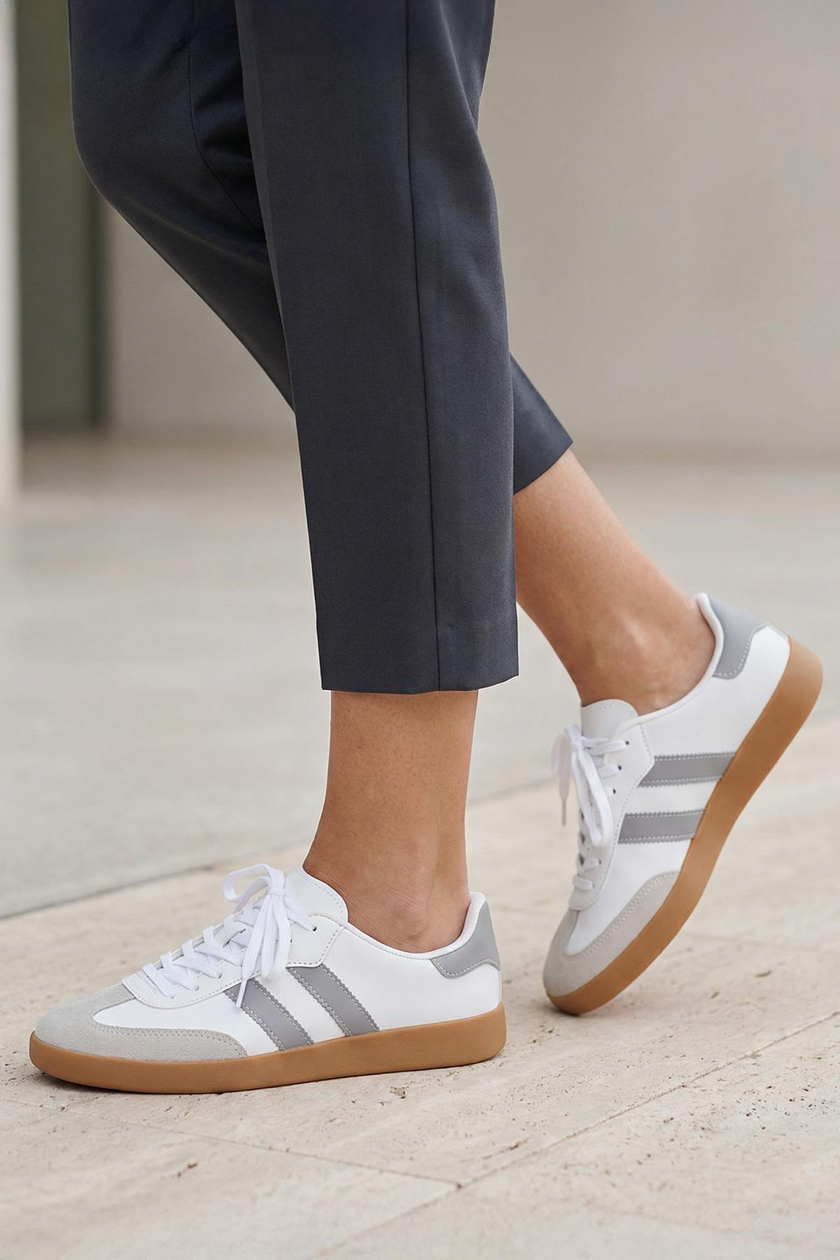 Gri Çizgili Günlük Ayakkabı 958 - RAYS