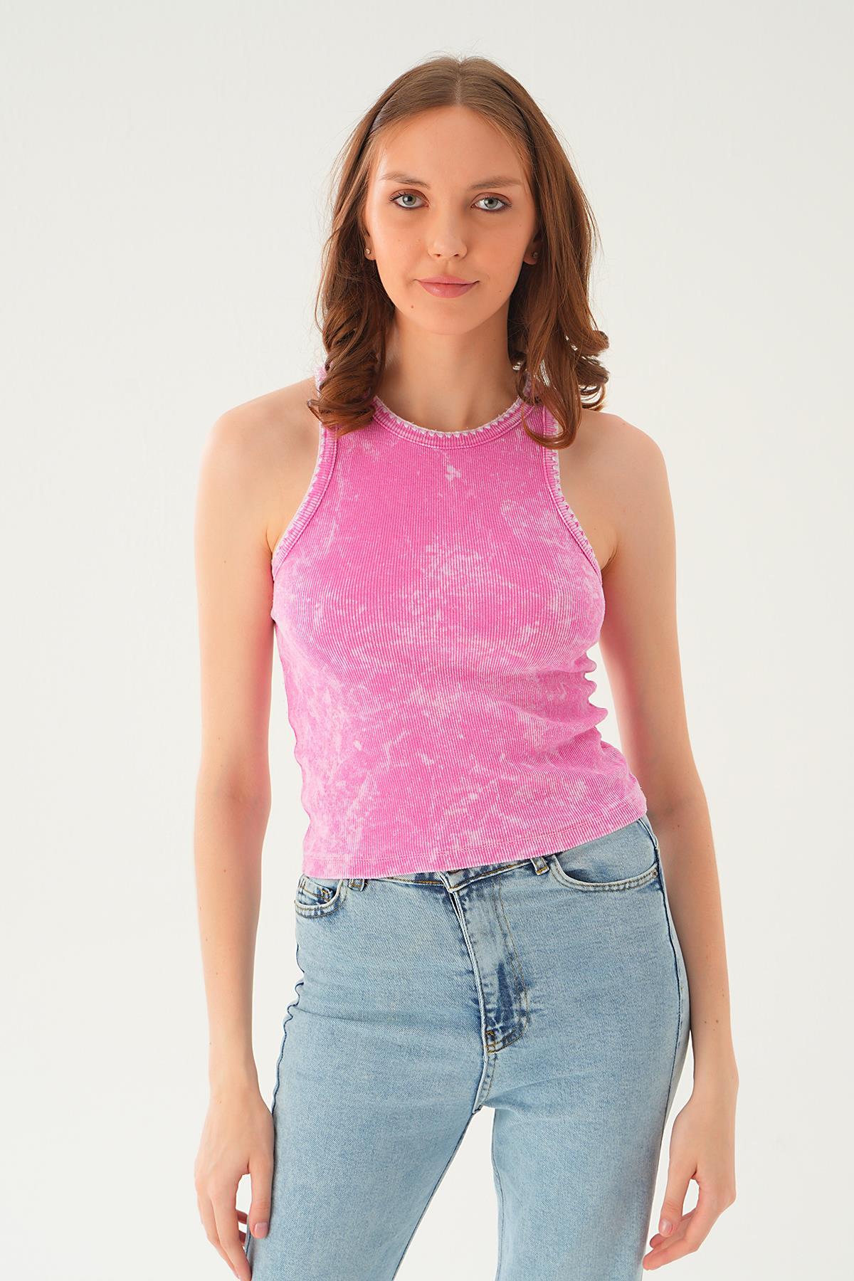 966 Yıkalamalı Atlet Pembe 