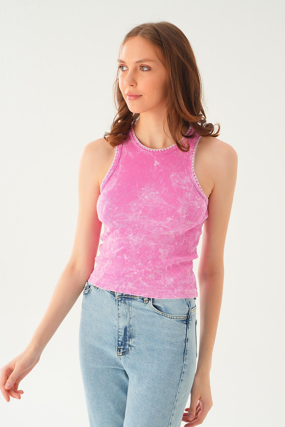 Pembe Yıkamalı Atlet 966 - 3