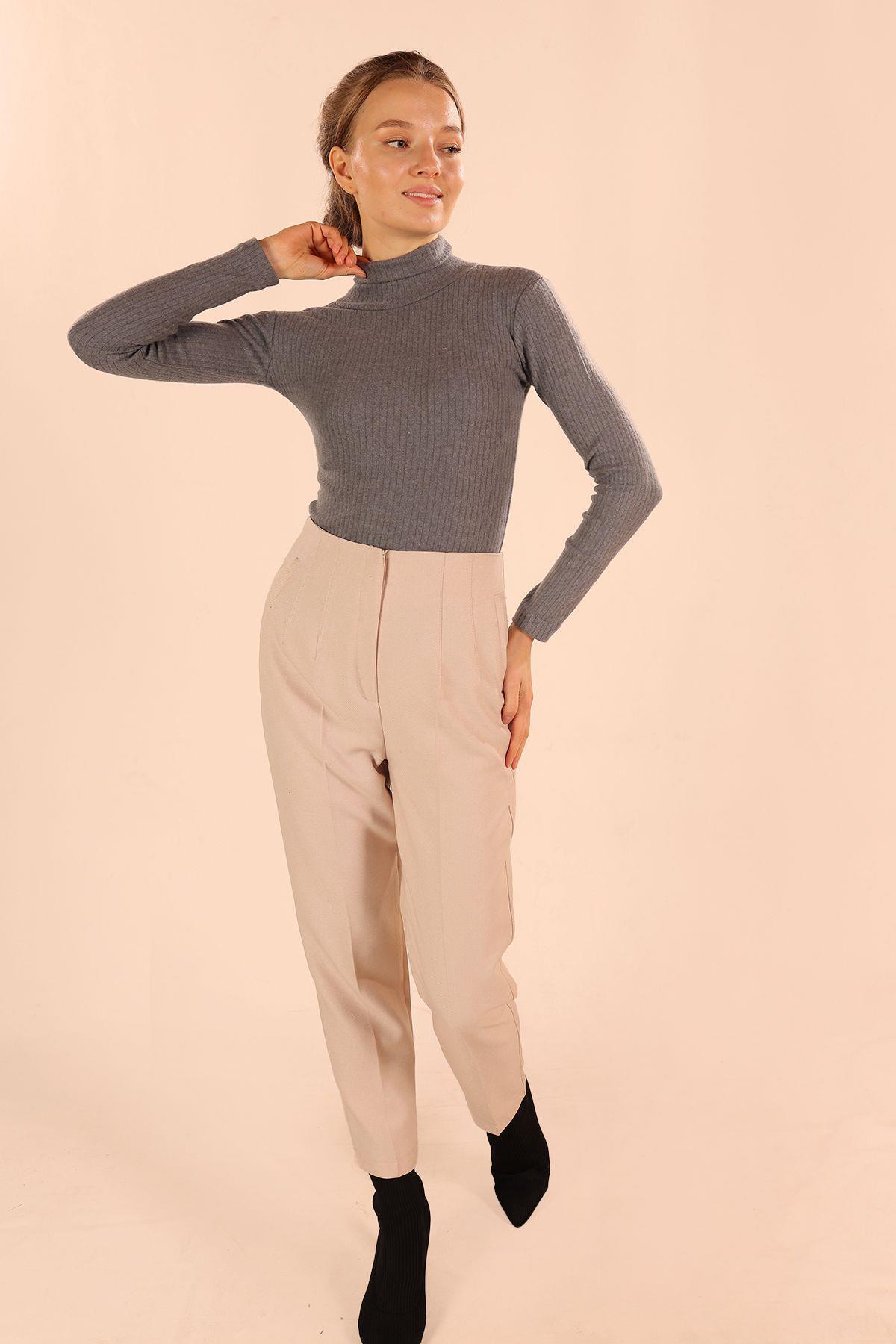 Füme Balıkçı Yaka Bluz 9902 - 7