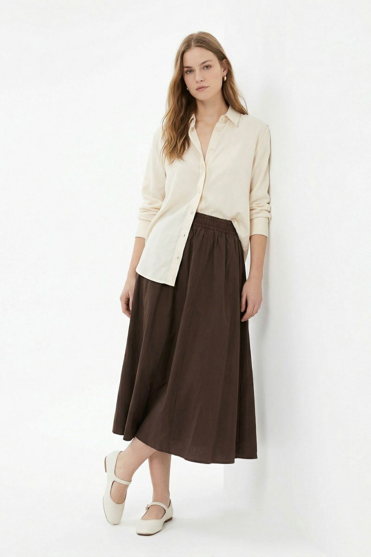 Acı Kahve Cep Detay Mevlana Etek 3950 - RAYS