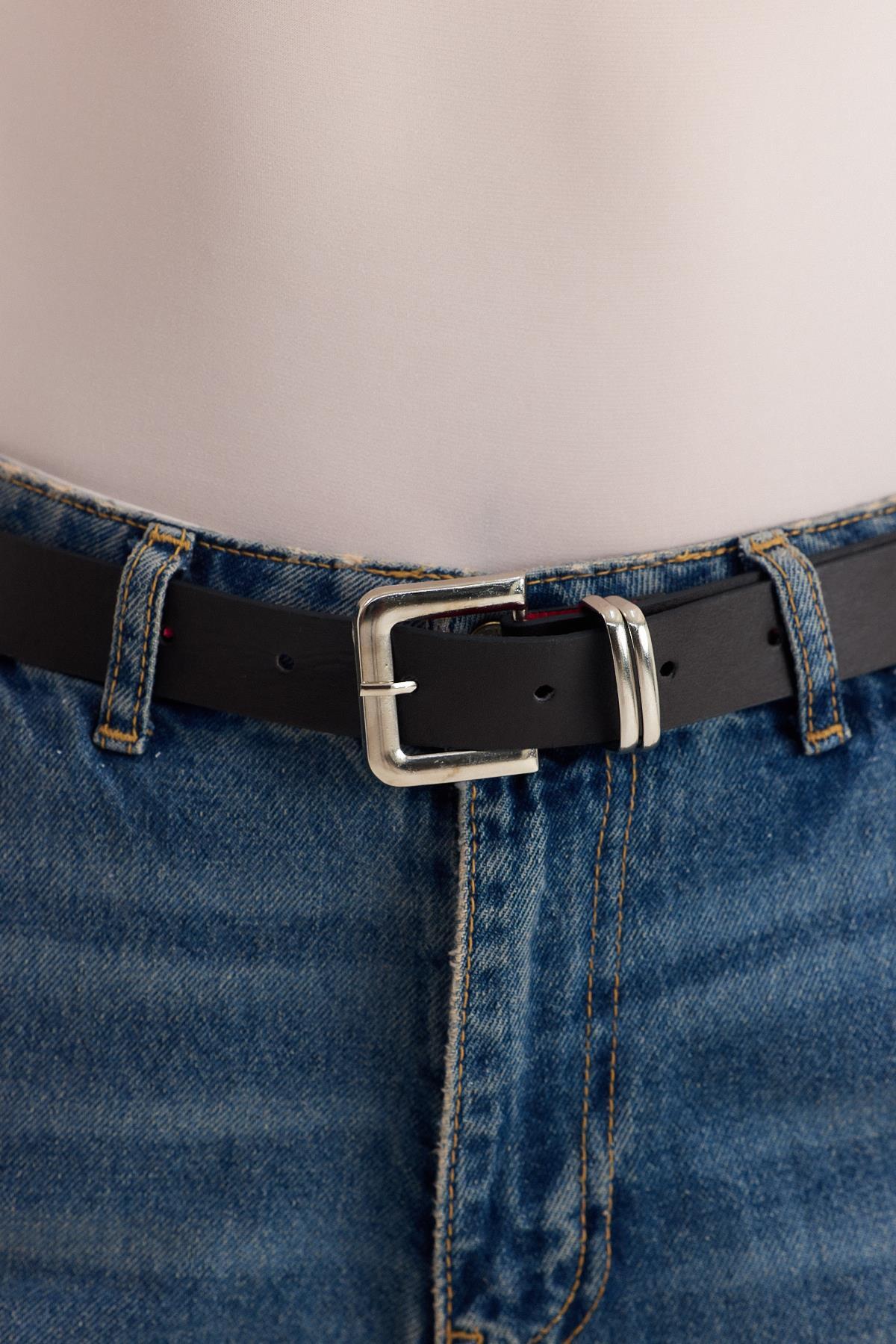 Acı Kahve Gümüş Toka Detay Kemer 417 - RAYS