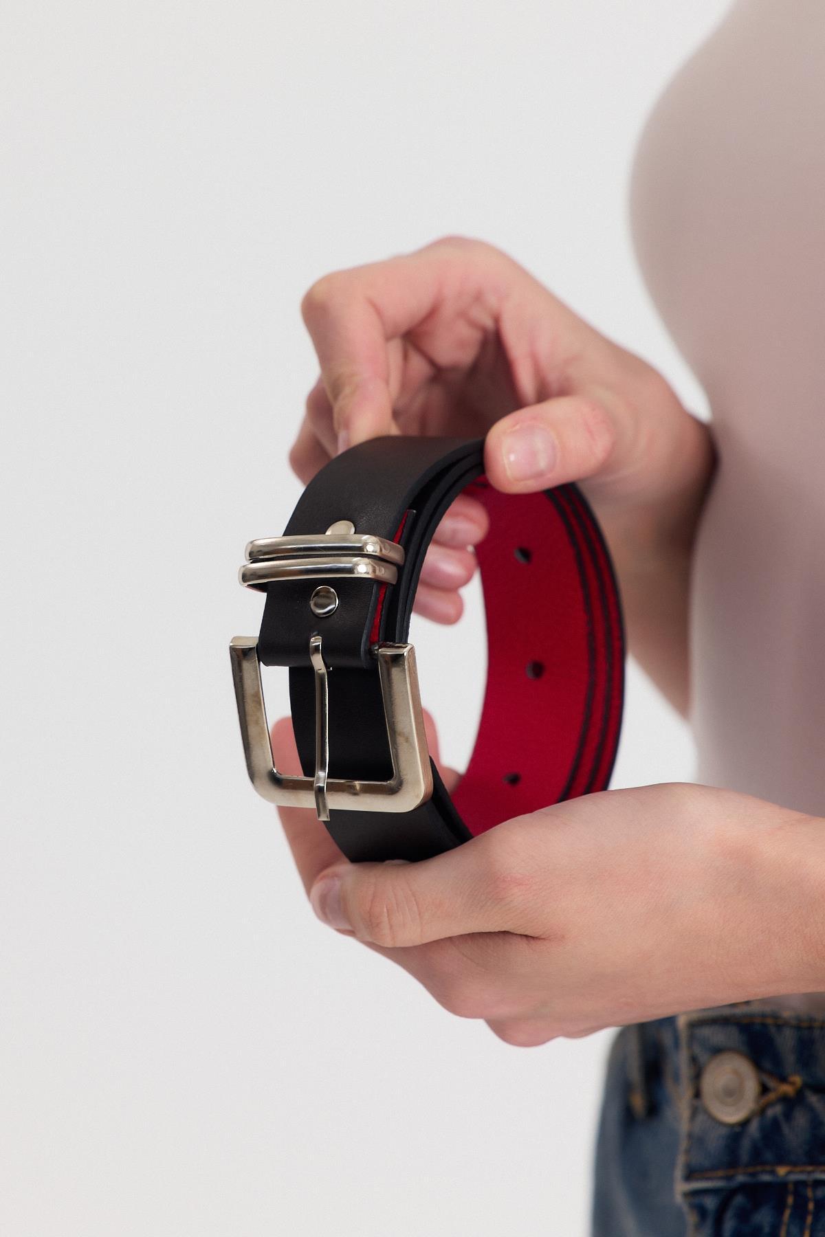 Acı Kahve Gümüş Toka Detay Kemer 417 - 3