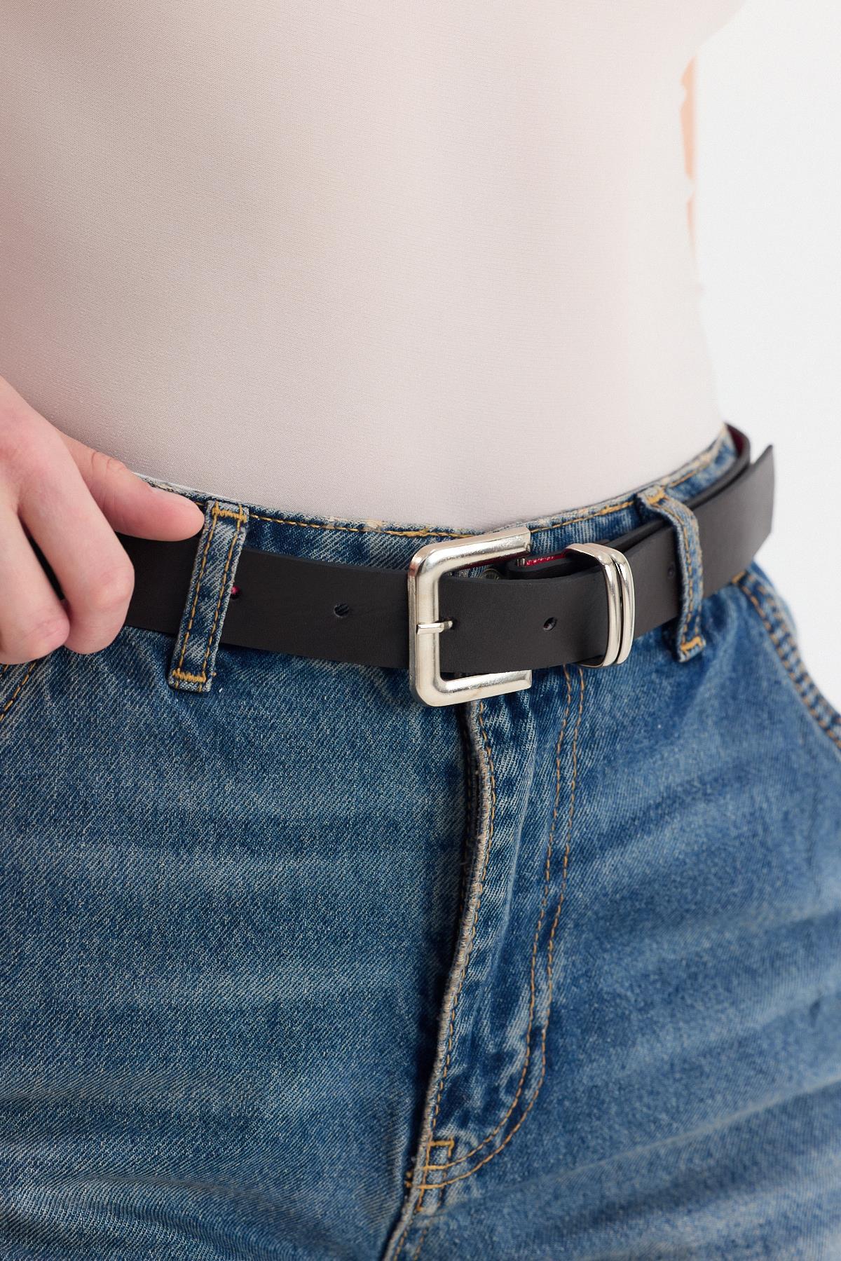 Acı Kahve Gümüş Toka Detay Kemer 417 - 6