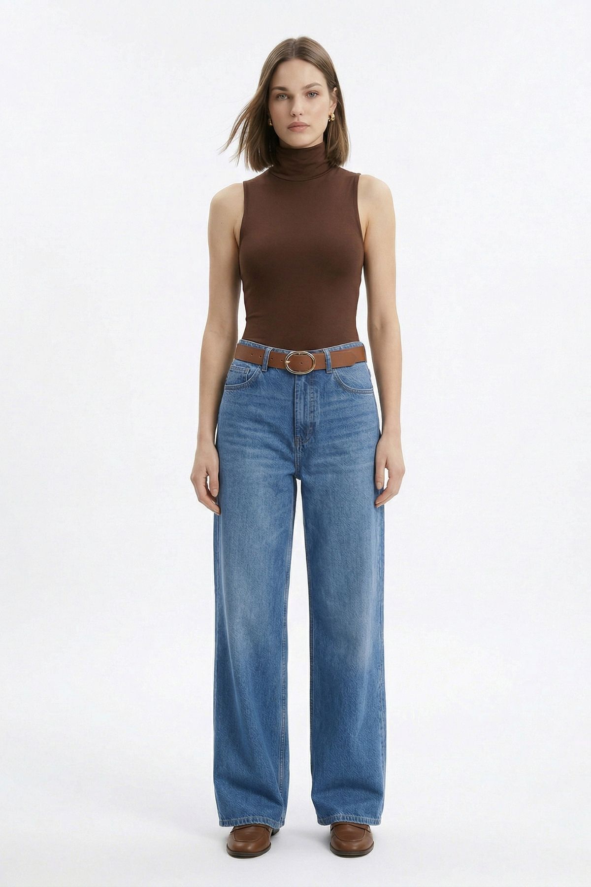 Açık Mavi Yan Cepli Palazzo Jean 3079-1 - RAYS (1)