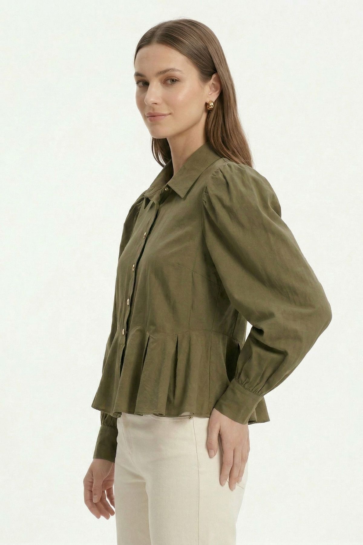 Ada Çayı Balon Kollu Volanlı Bluz 0095 - RAYS (1)