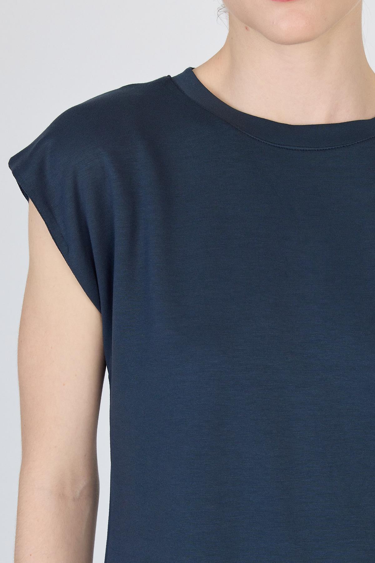 Antrasit Bisiklet Yaka İkili Tişört Pantolon Takım 1502 - 4