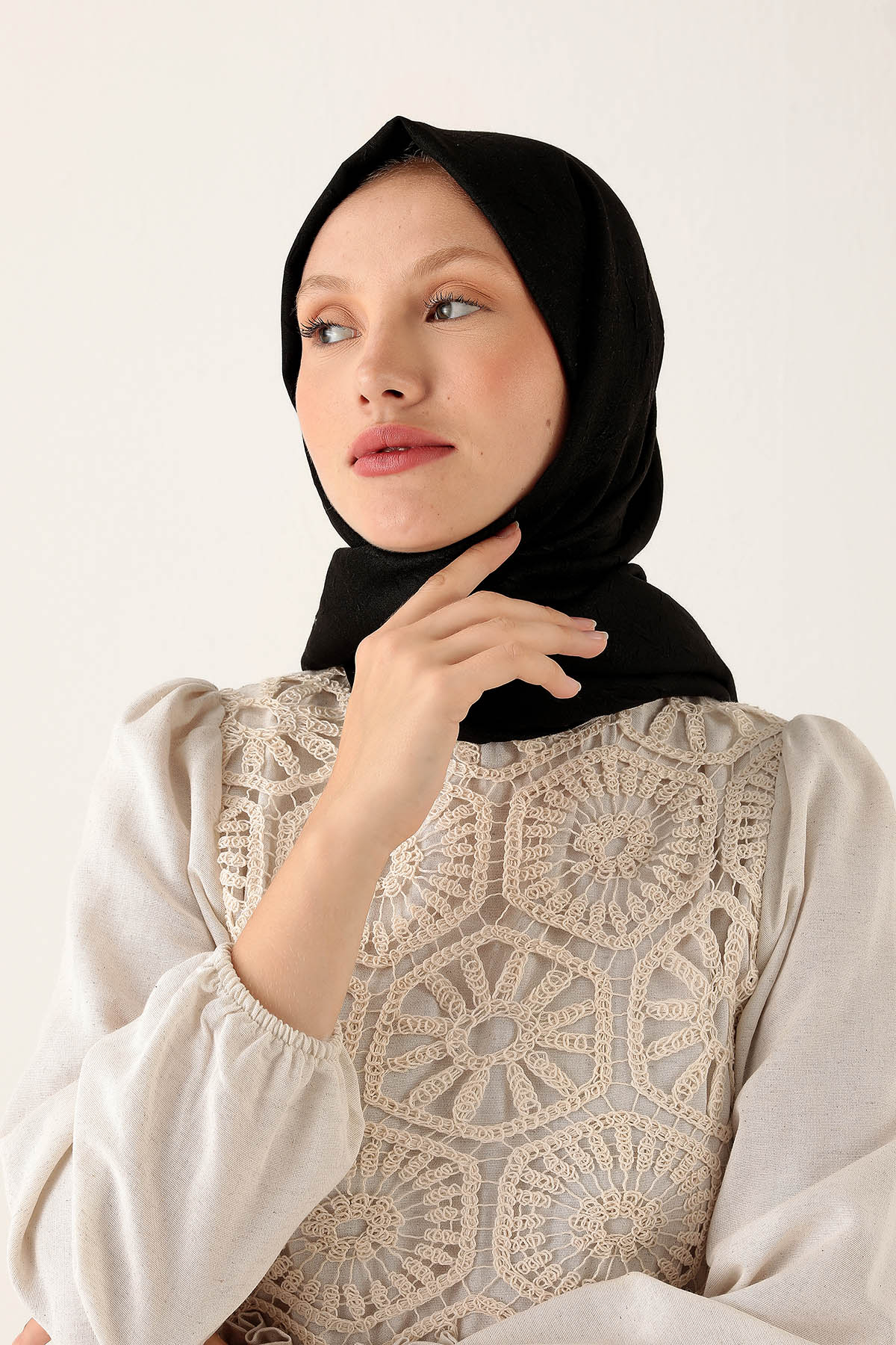 Bambu Kraş Şal - 5661 Siyah - 2