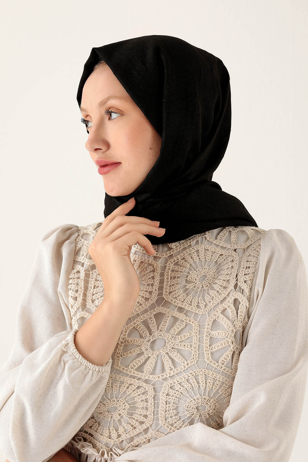 Bambu Kraş Şal - 5661 Siyah - 3