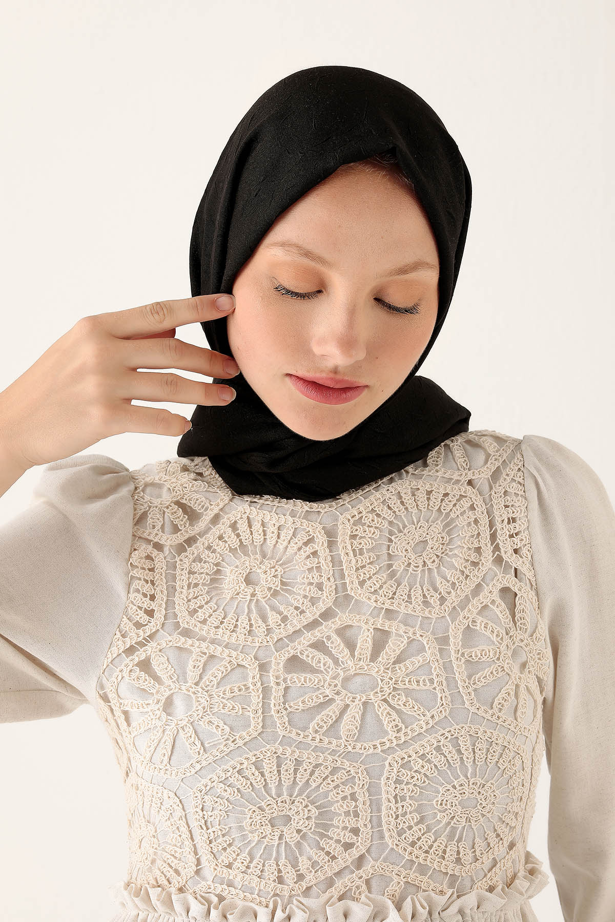 Bambu Kraş Şal - 5661 Siyah - 5