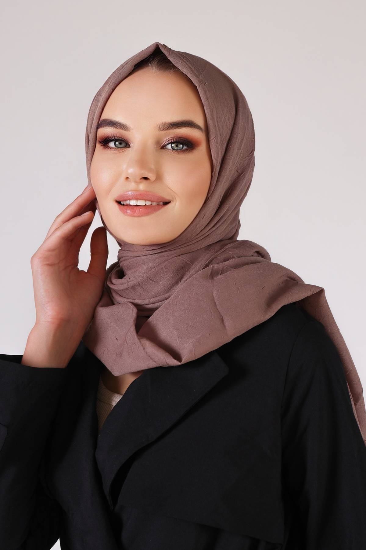 Bambu Kraş Şal - 5661 Vizon - 1