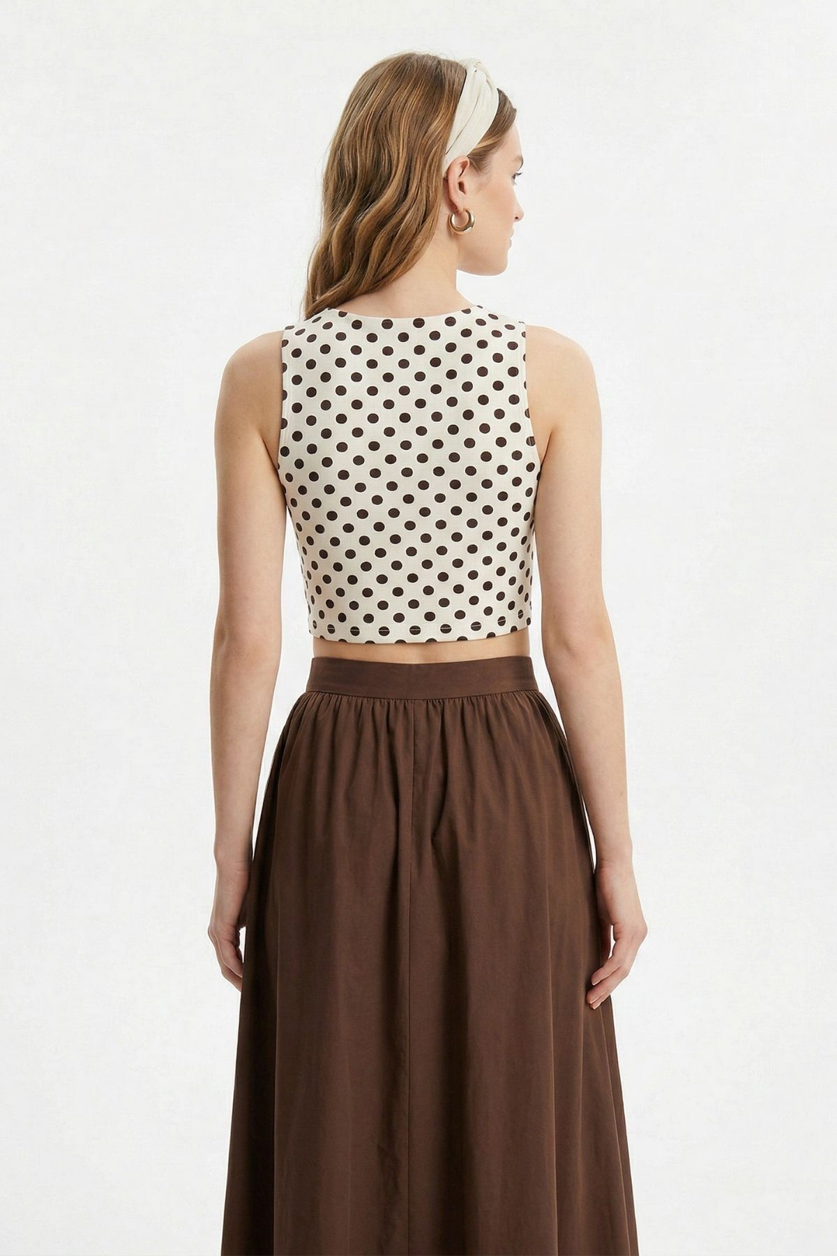 Bej Bisiklet Yaka Puantiyeli 6010 - RAYS