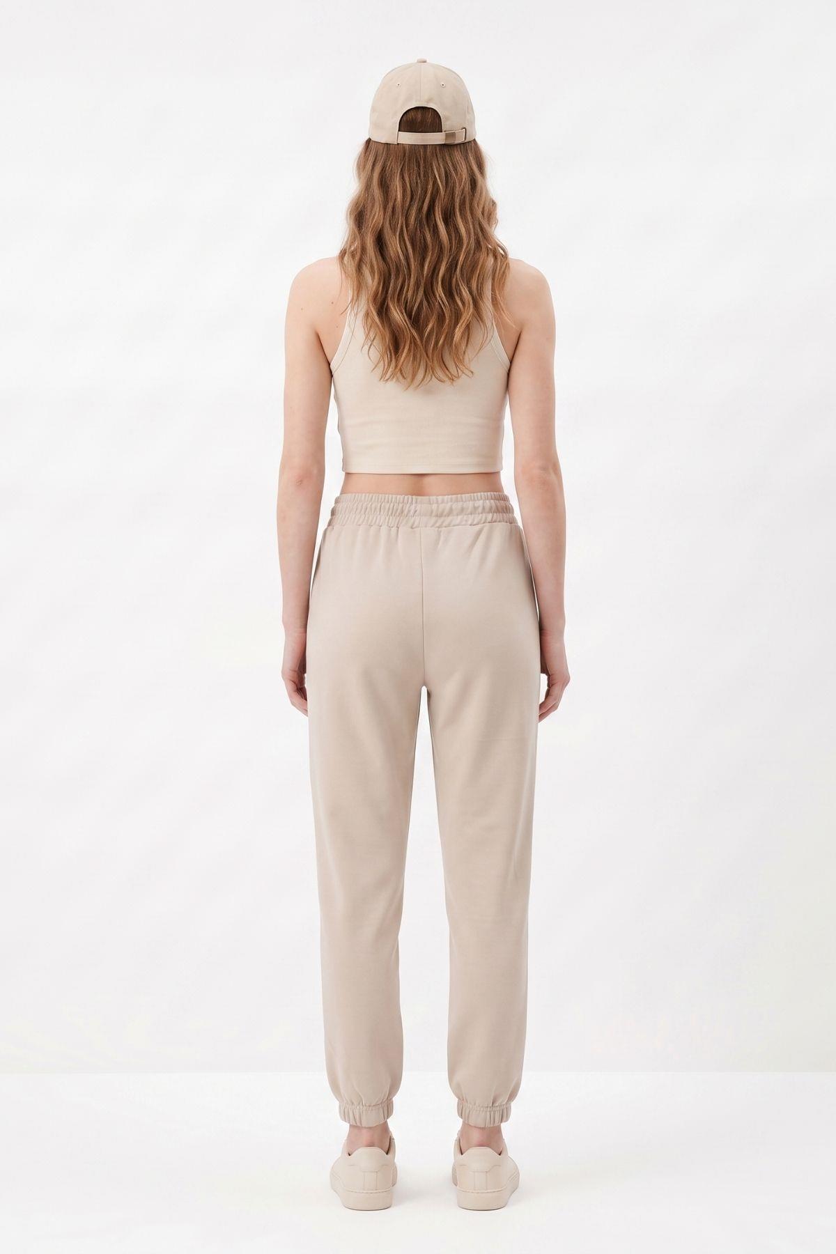 Paça Lastikli Eşofman 3205A Bej - RAYS