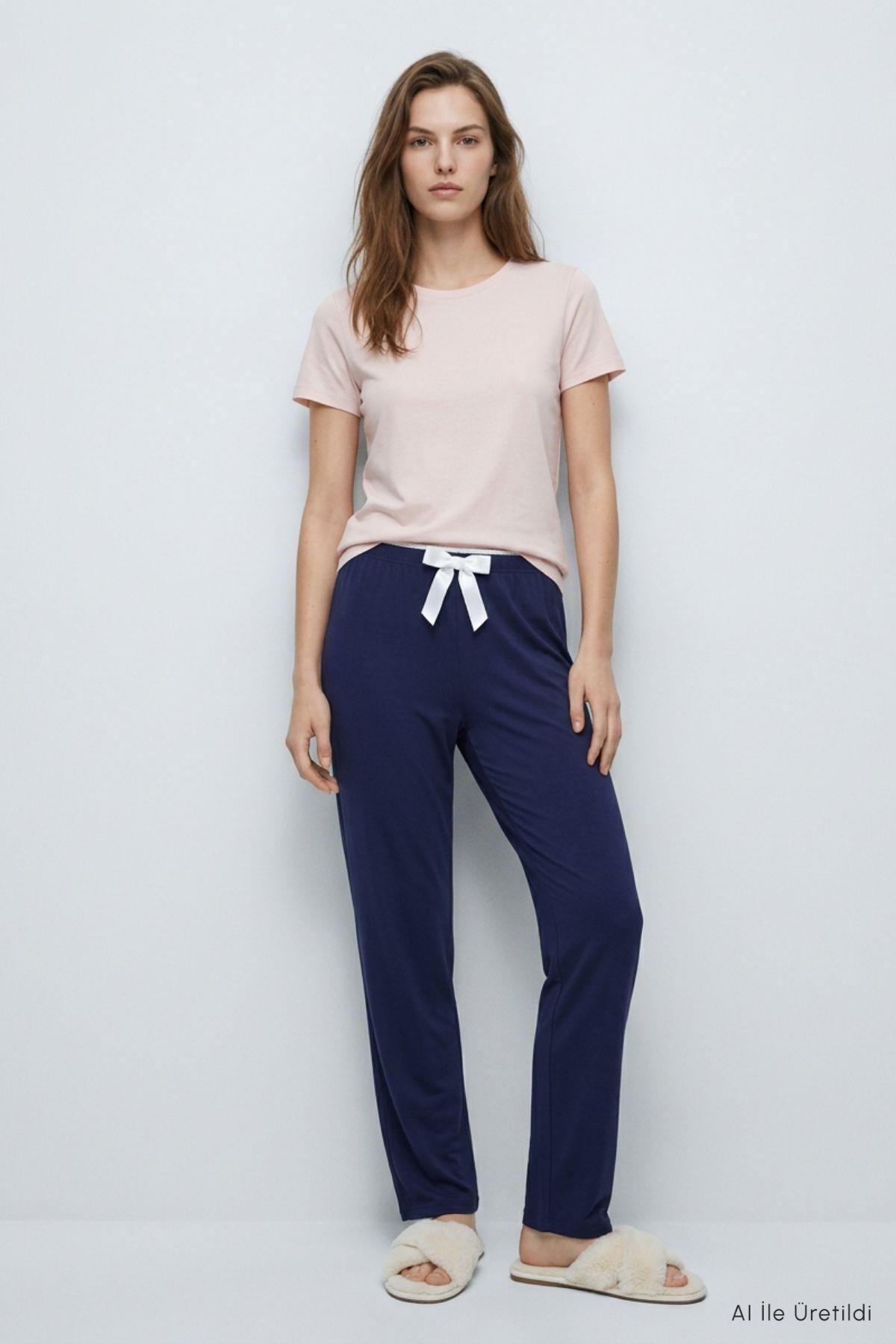 Bel Lastikli Düz Pijama 4559 Laci - RAYS