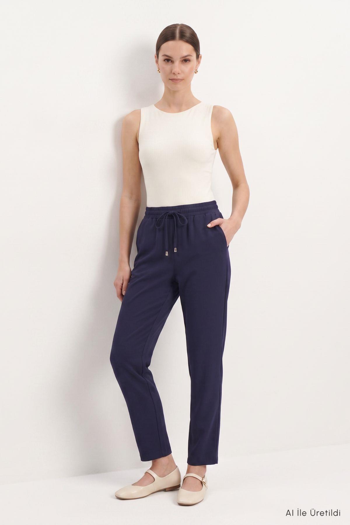 Beli Lastikli Cepli Dar Paça Pantolon 3211 Laci - RAYS (1)