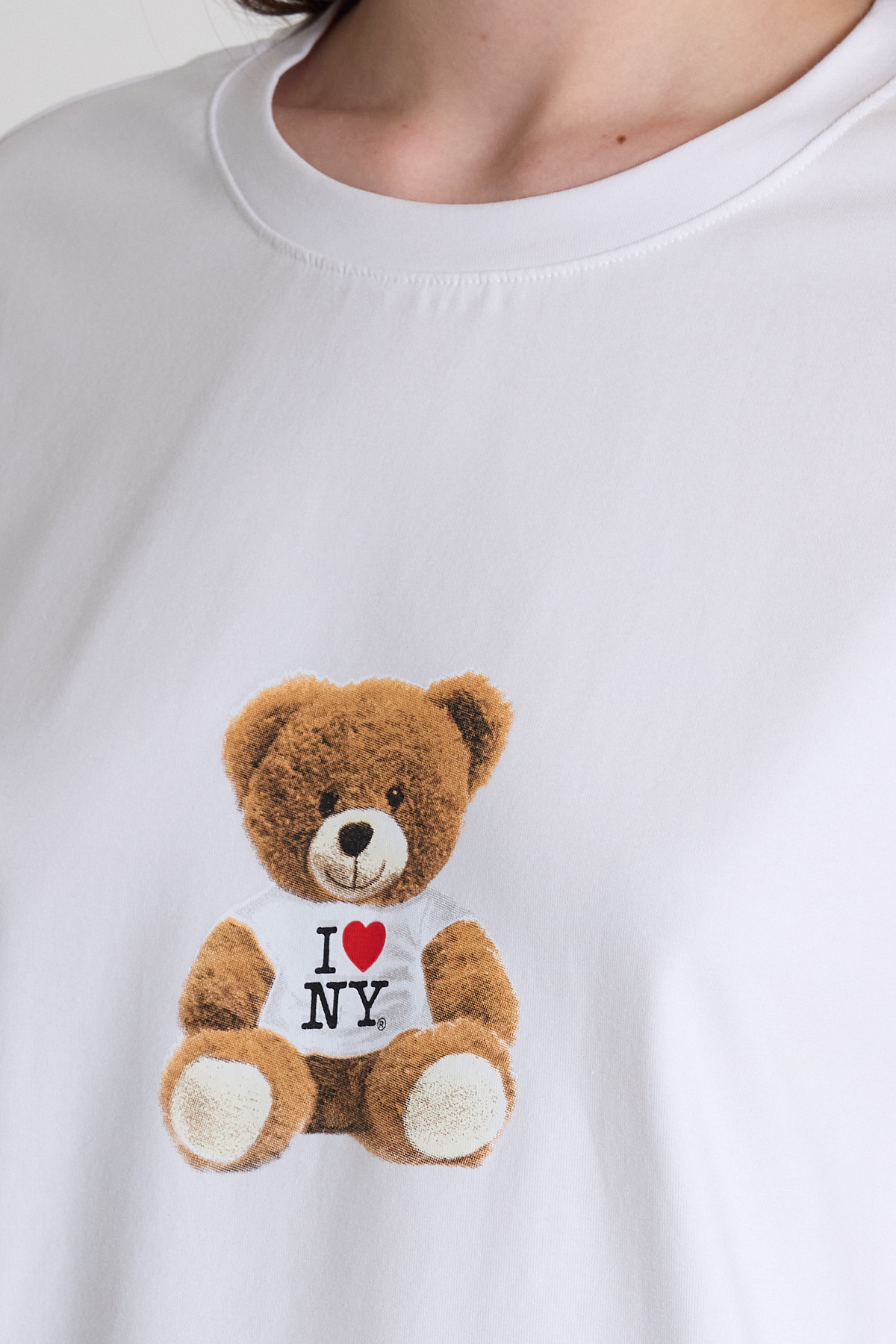 Beyaz Ayı Baskılı Oversize Tişört 6402 - 4