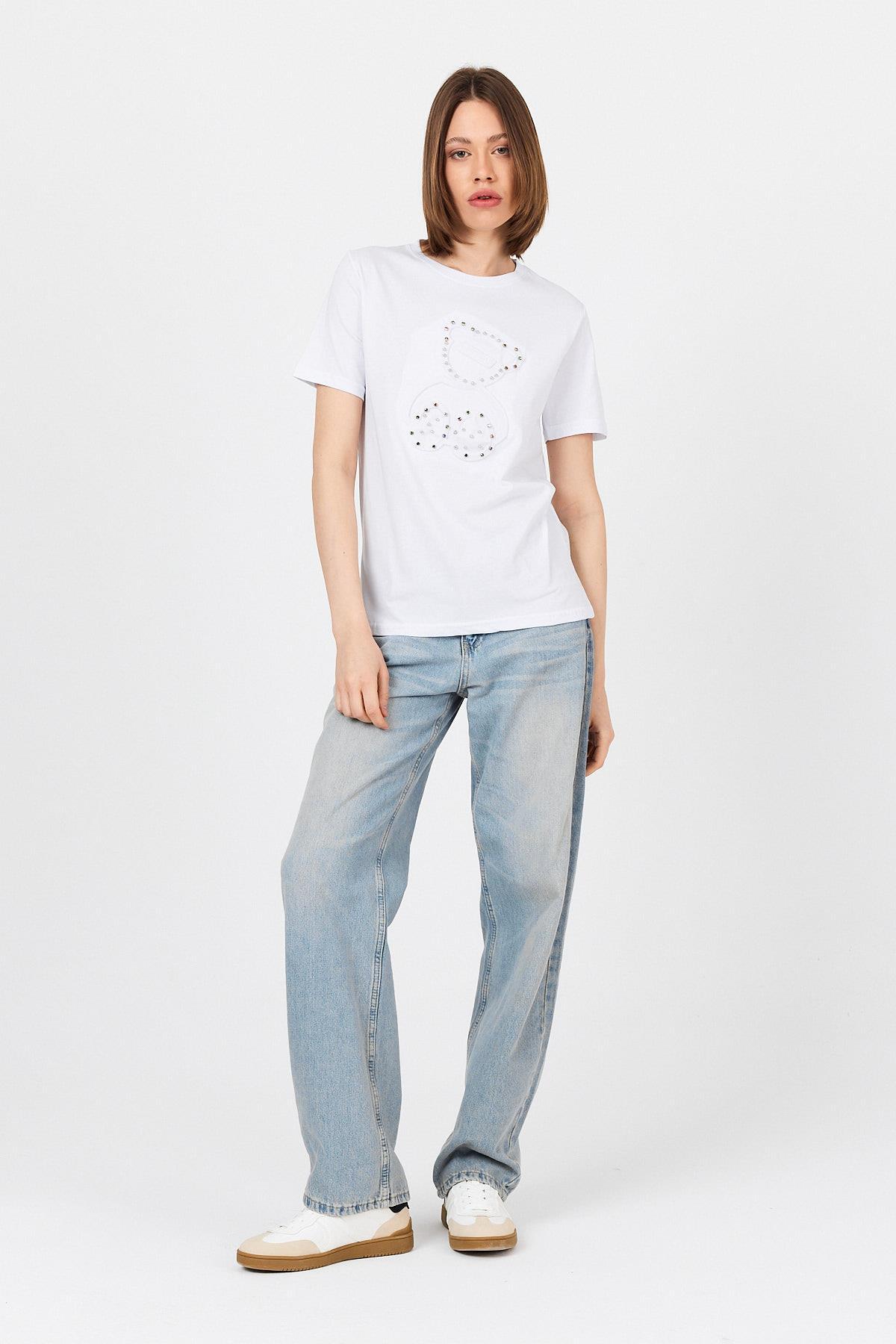 Beyaz Ayı Kabartmalı Tişört 25226 - 3