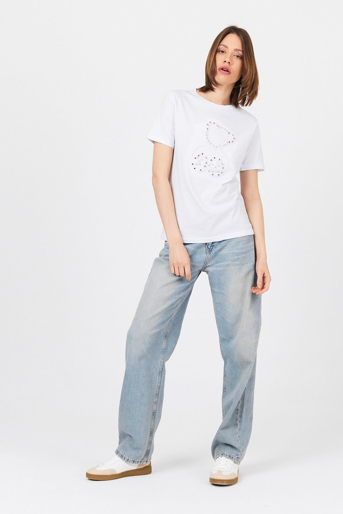 Beyaz Ayı Kabartmalı Tişört 25226 - 2