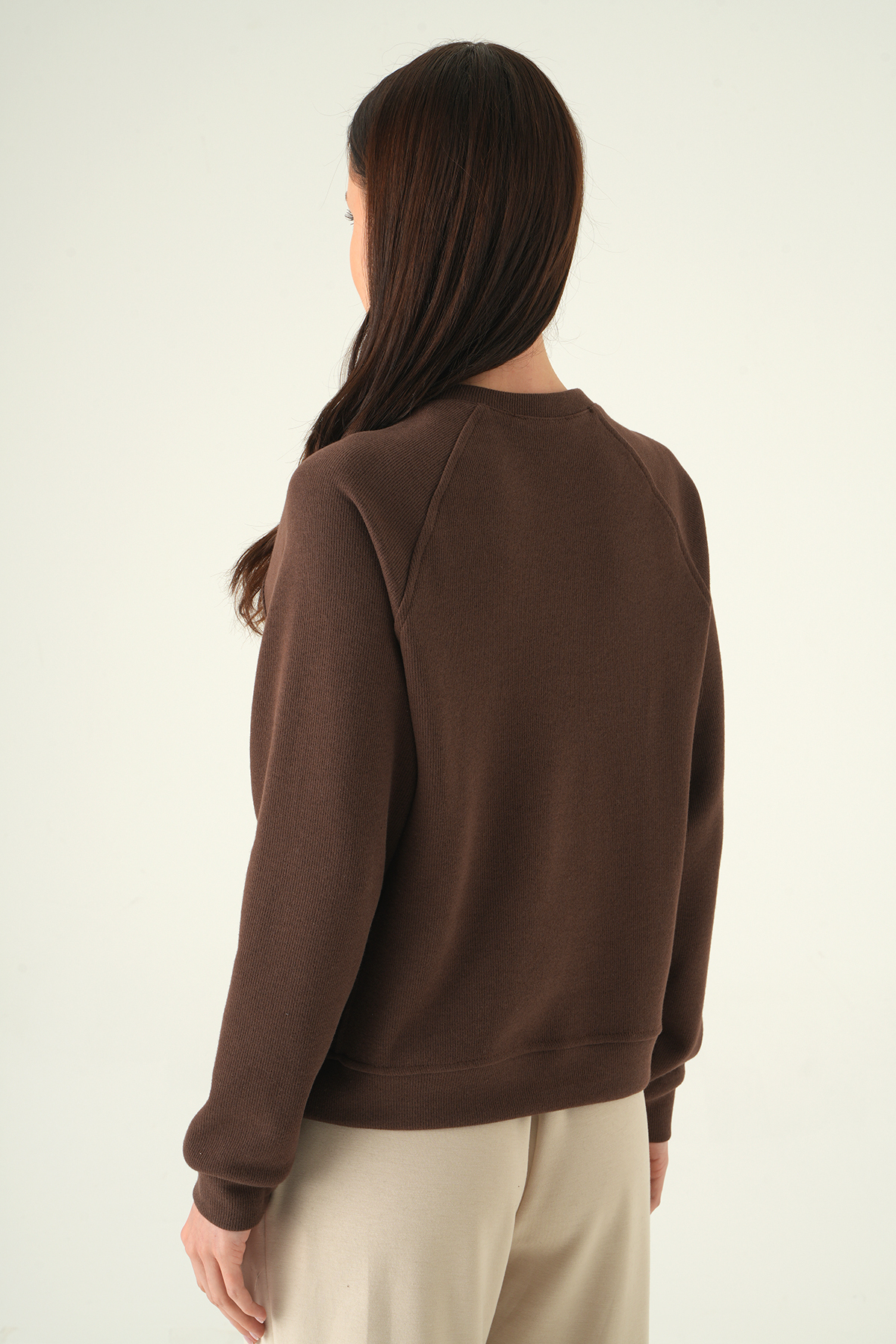 Bisiklet Yaka Kazak Kahve 8271A - 5