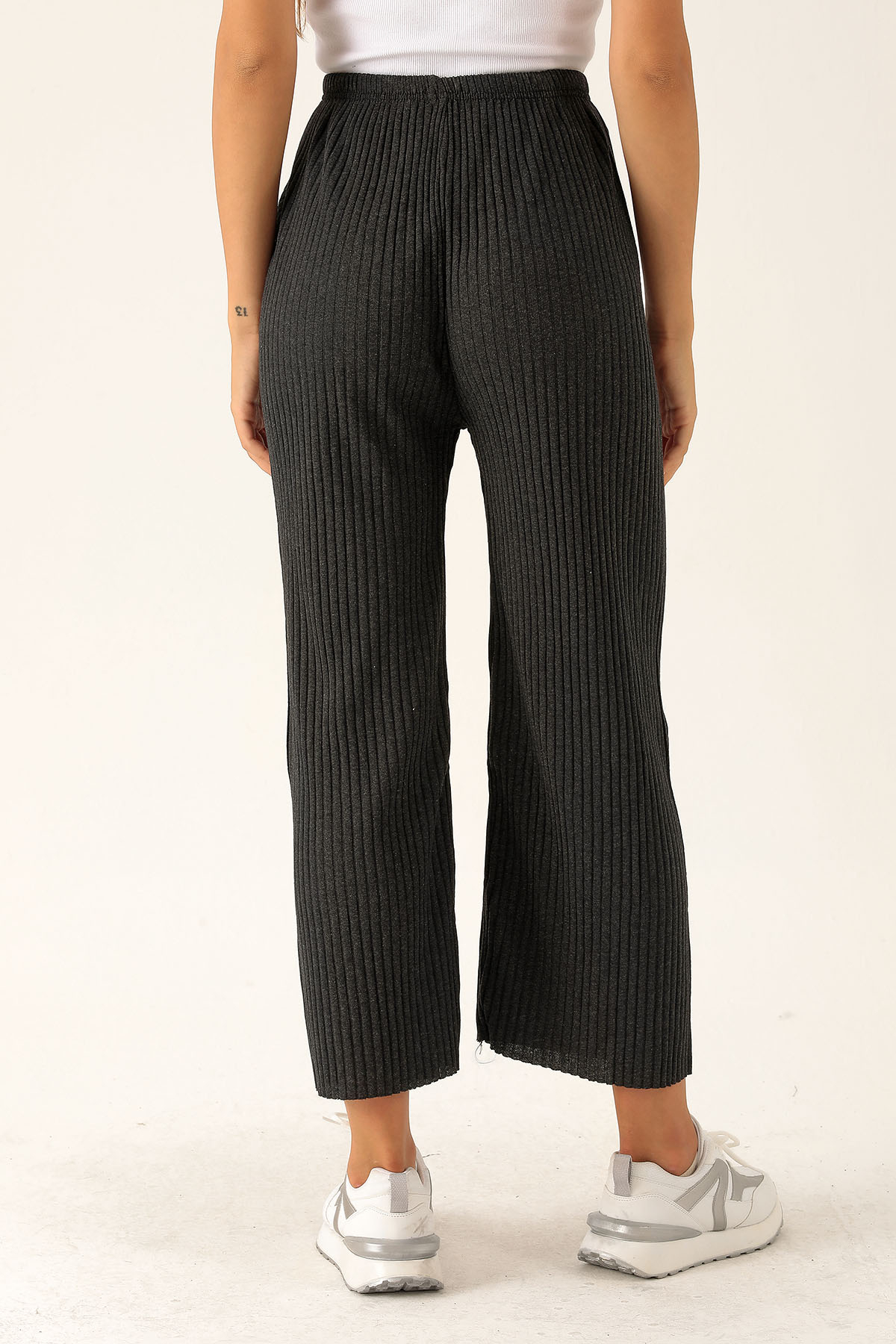 Bol Paça Bayan Pantolon - 2064 Antrasit - 5