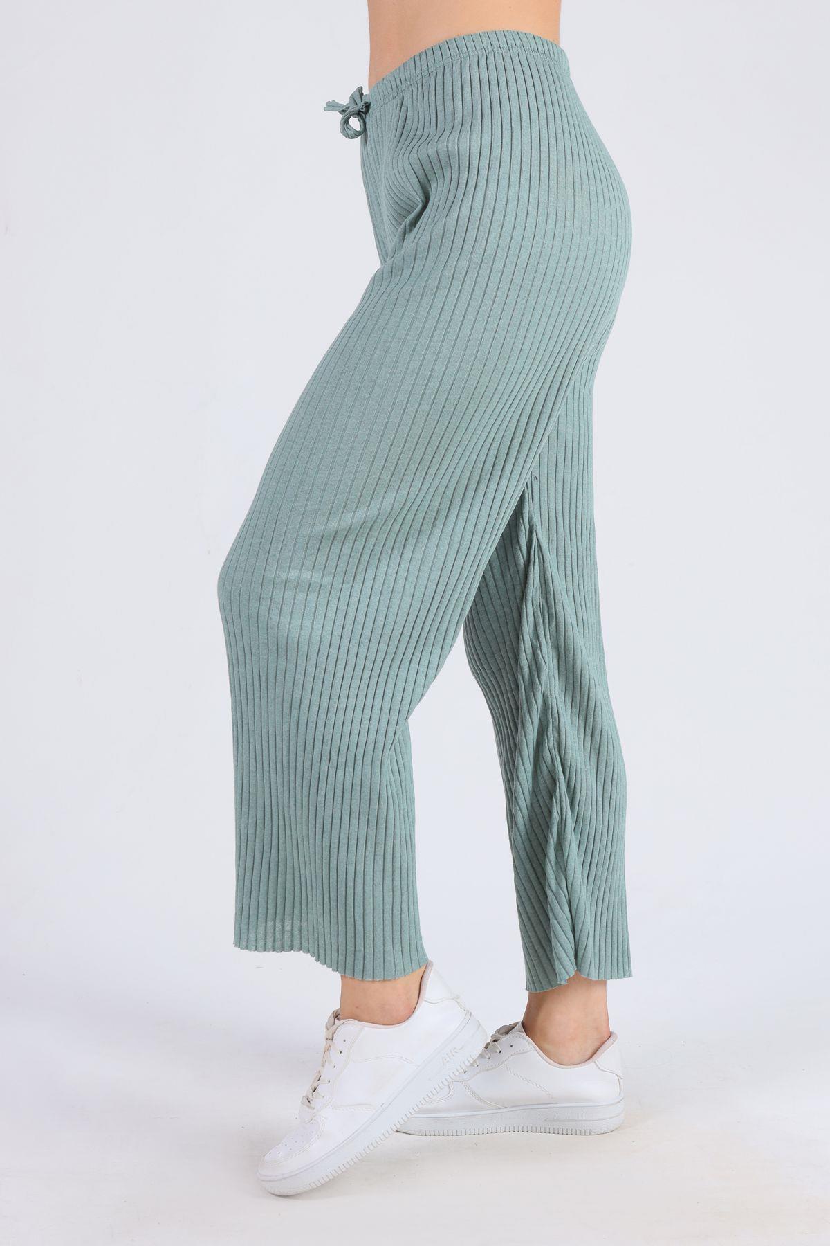 Bol Paça Bayan Pantolon - 2064 Çağla - 2