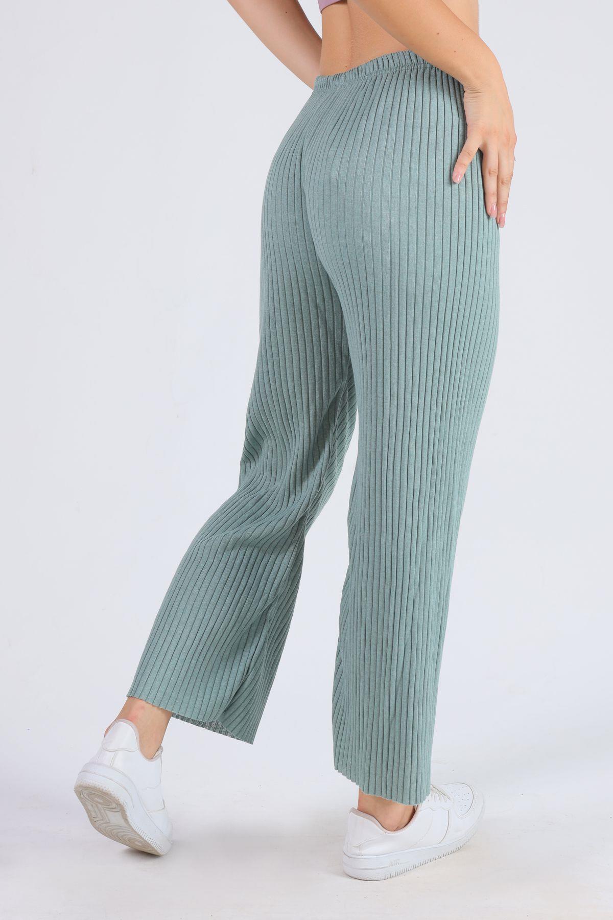 Bol Paça Bayan Pantolon - 2064 Çağla - 5