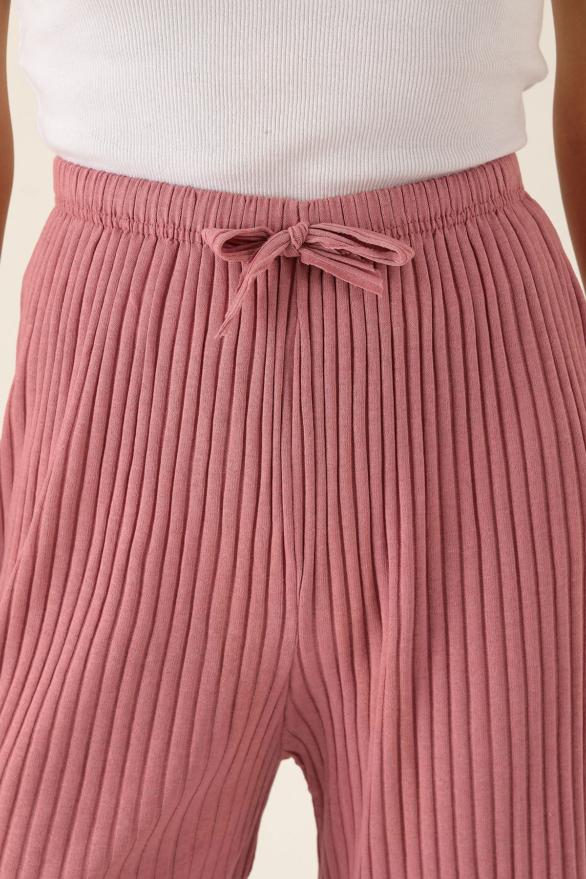 Bol Paça Bayan Pantolon - 2064 Gül - 6