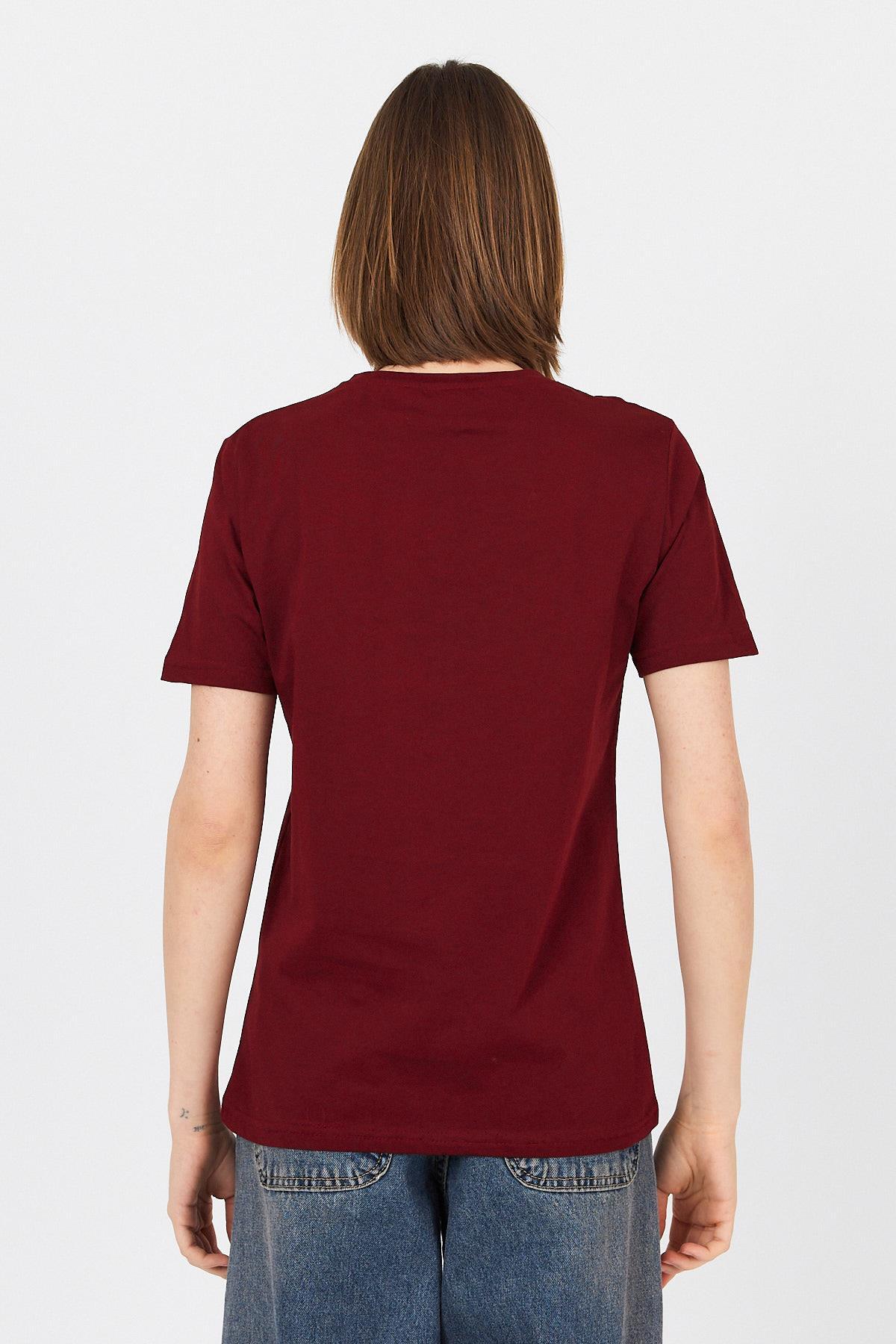 Bordo Ayı Kabartmalı Tişört 25226 - 5