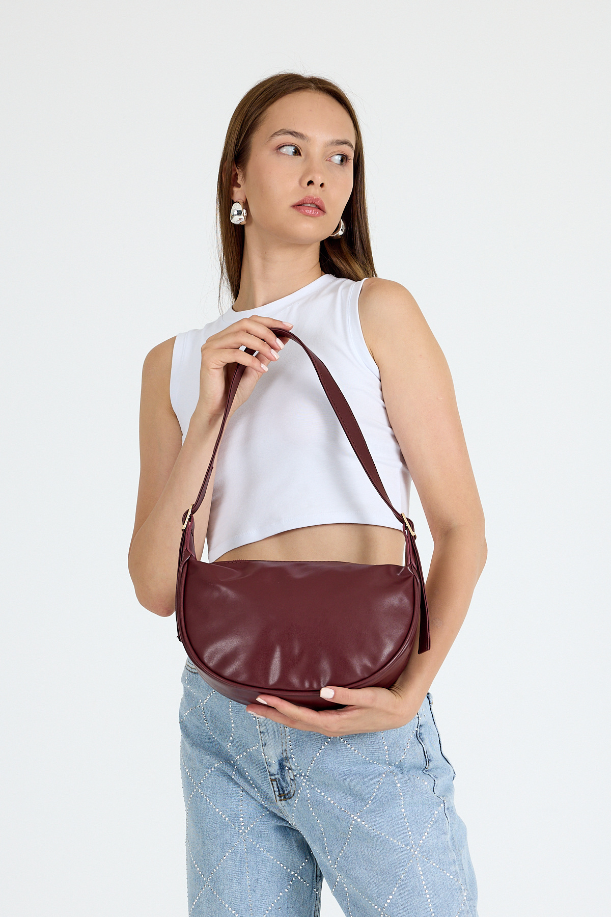 Bordo Baget Çanta 3027 - 6