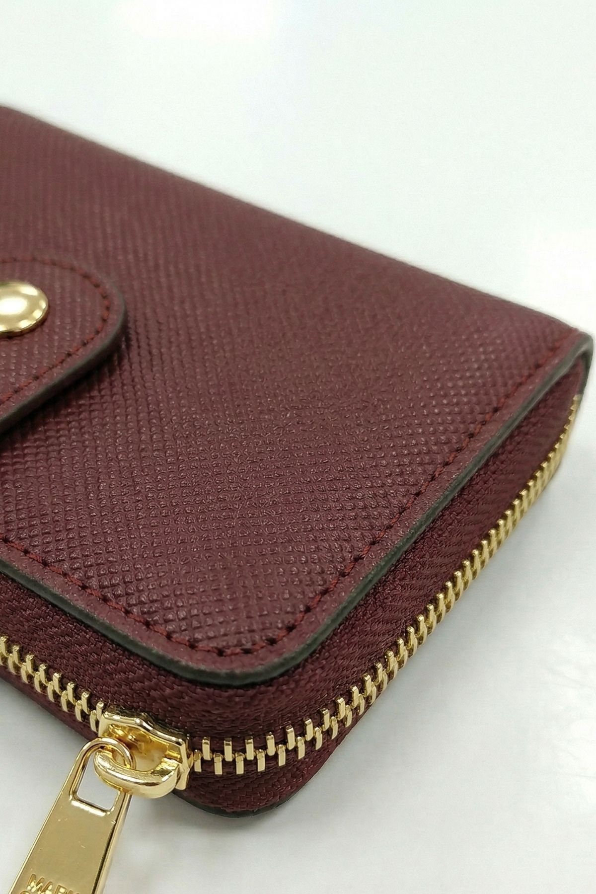 Bordo Çıtçıtlı Fermuarlı Cüzdan 243 - RAYS
