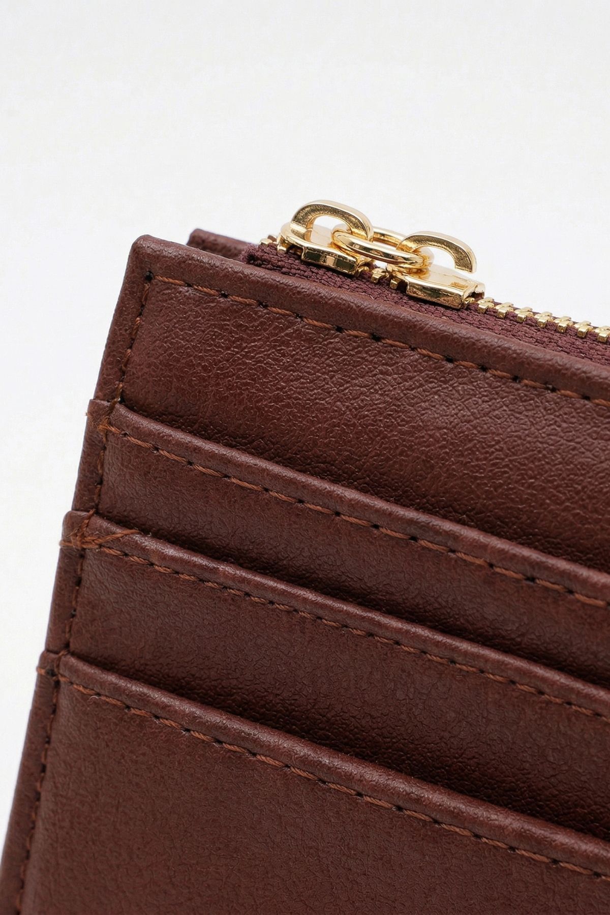 Bordo Fermuar Detaylı Kartlık 102 - 1