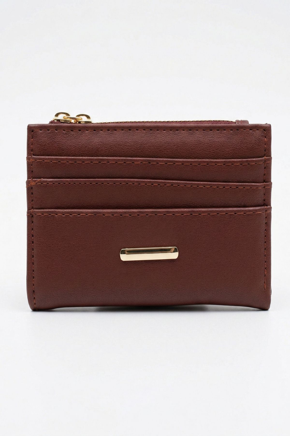 Bordo Fermuar Detaylı Kartlık 102 - 3