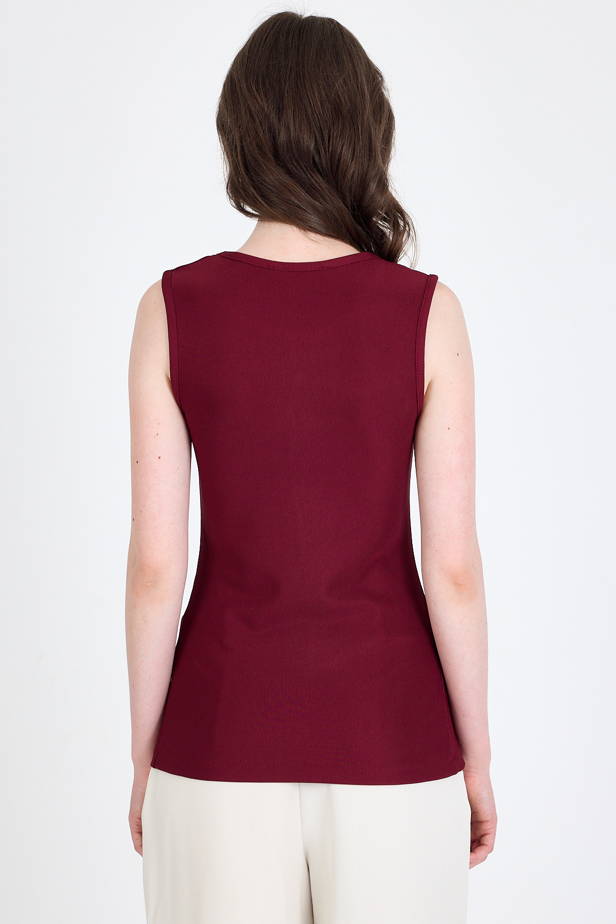 Bordo Kolsuz Düğme Detaylı Cep Detaylı Bluz 017 - 5