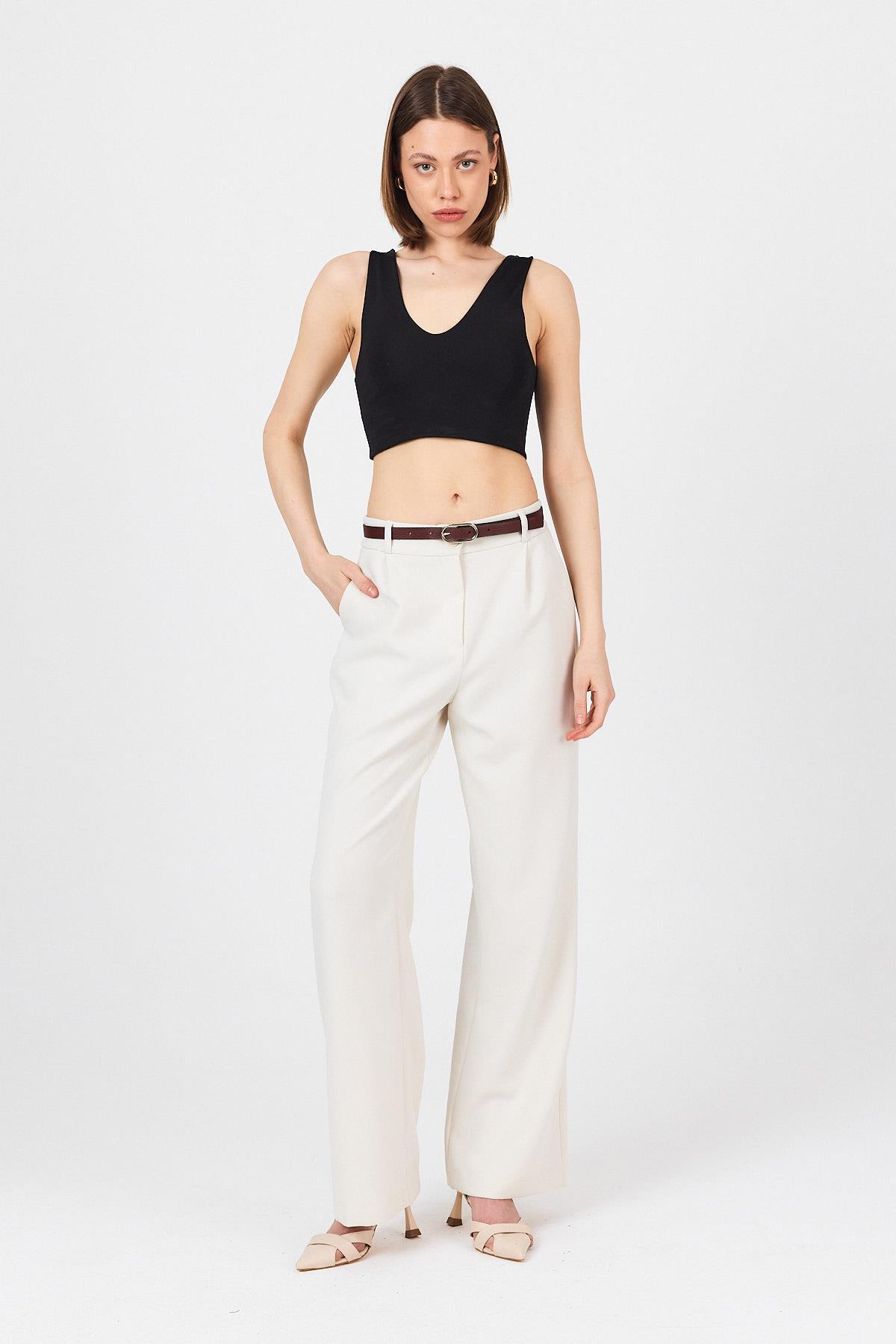 Bordo Oval Gümüş Tokalı Kemer 412 - 2