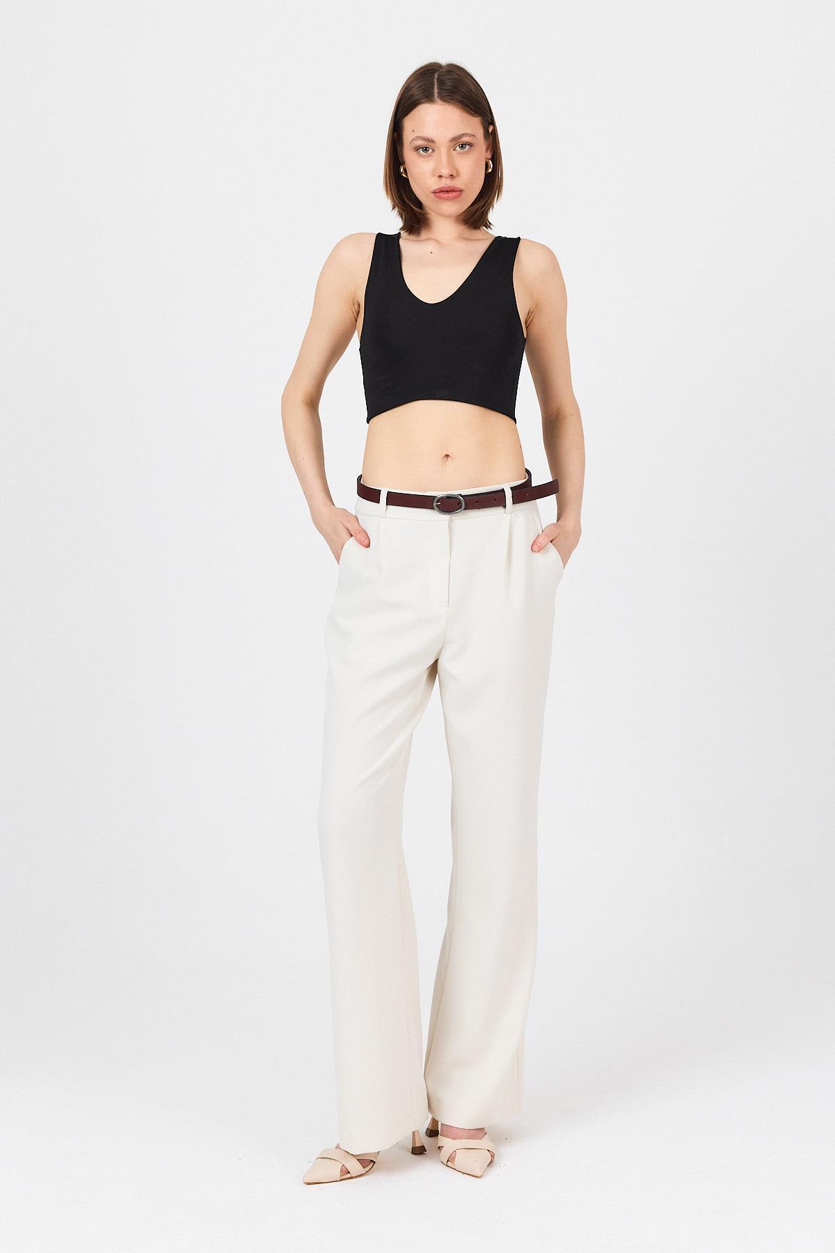 Bordo Oval Tokalı Kemer 415 - 4