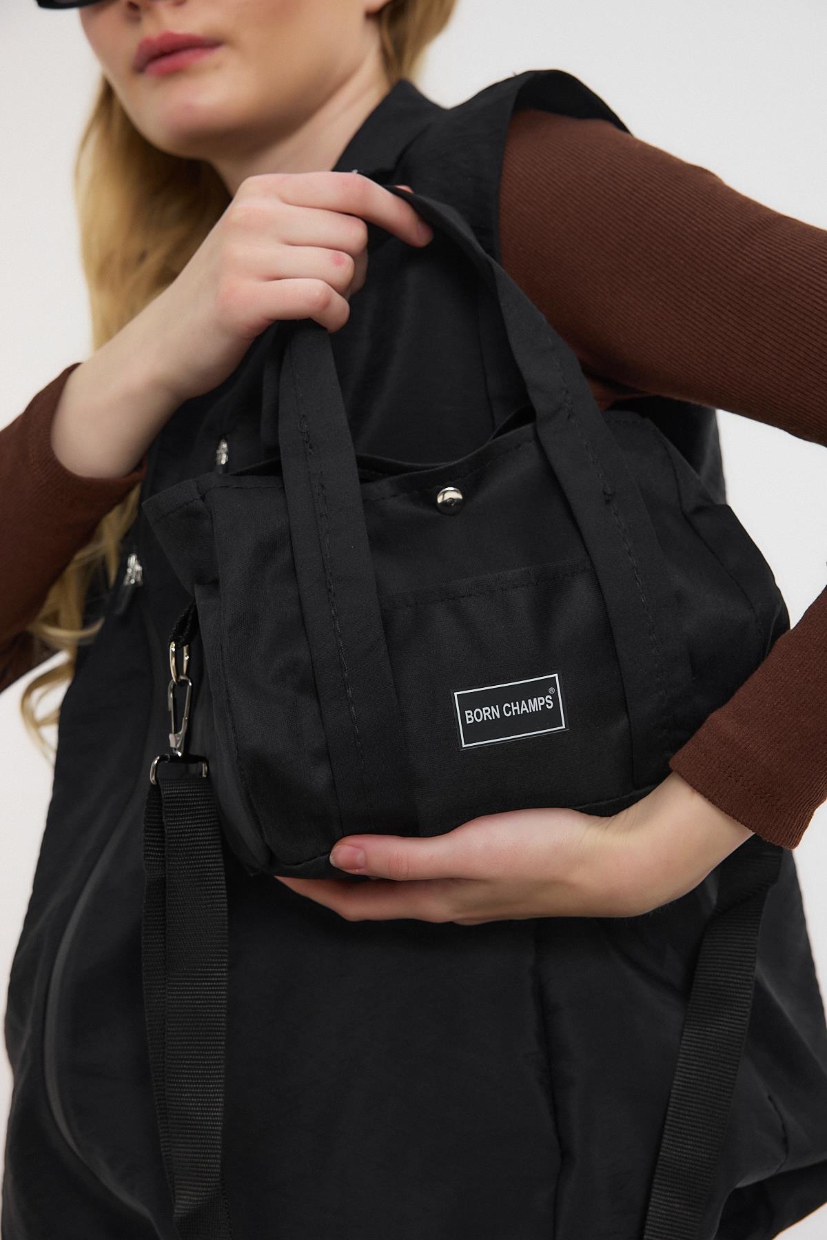 Born Champs Baskı Çapraz Çanta - 9113 Siyah - RAYS
