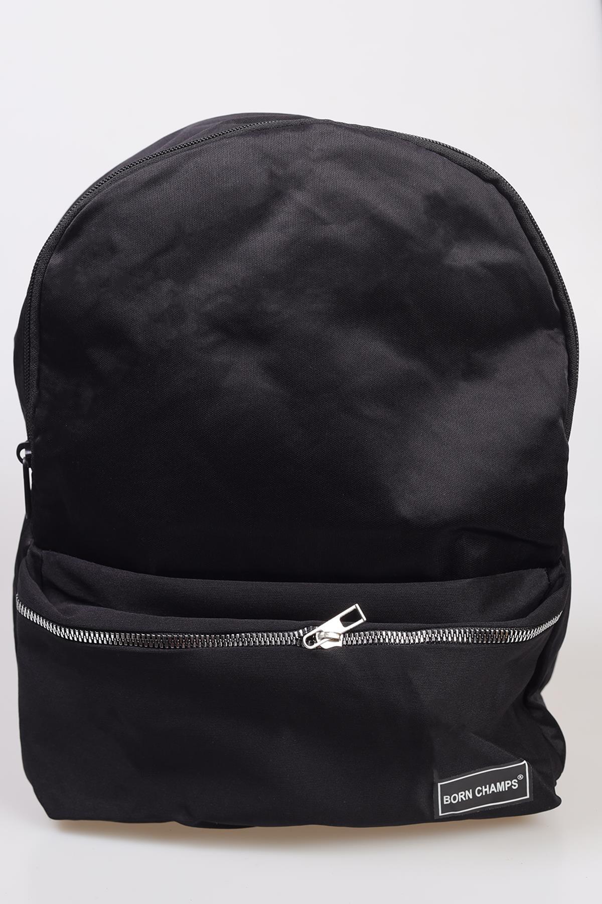 Born Champs Baskı Sırt Çantası - 9115 Siyah - 2
