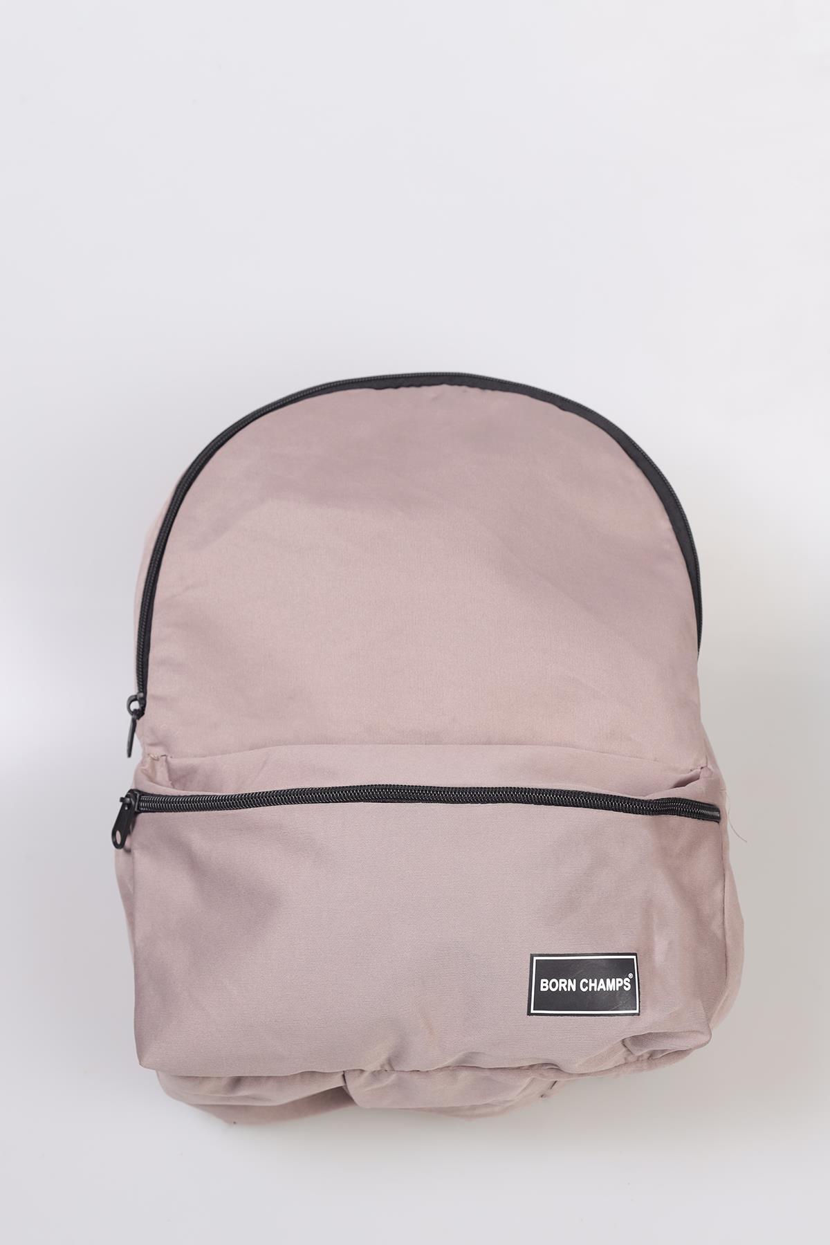 Born Champs Baskı Sırt Çantası - 9115 Vizon 