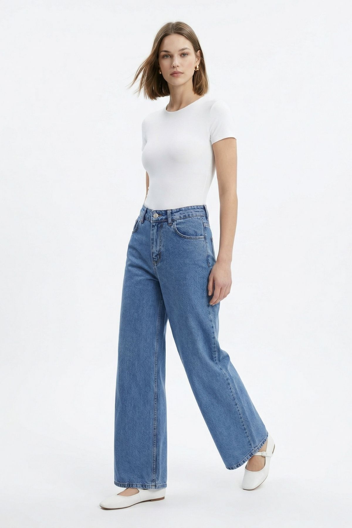 Buzkar Arka Kemerli Palazzo Jean 3094-1 - 2