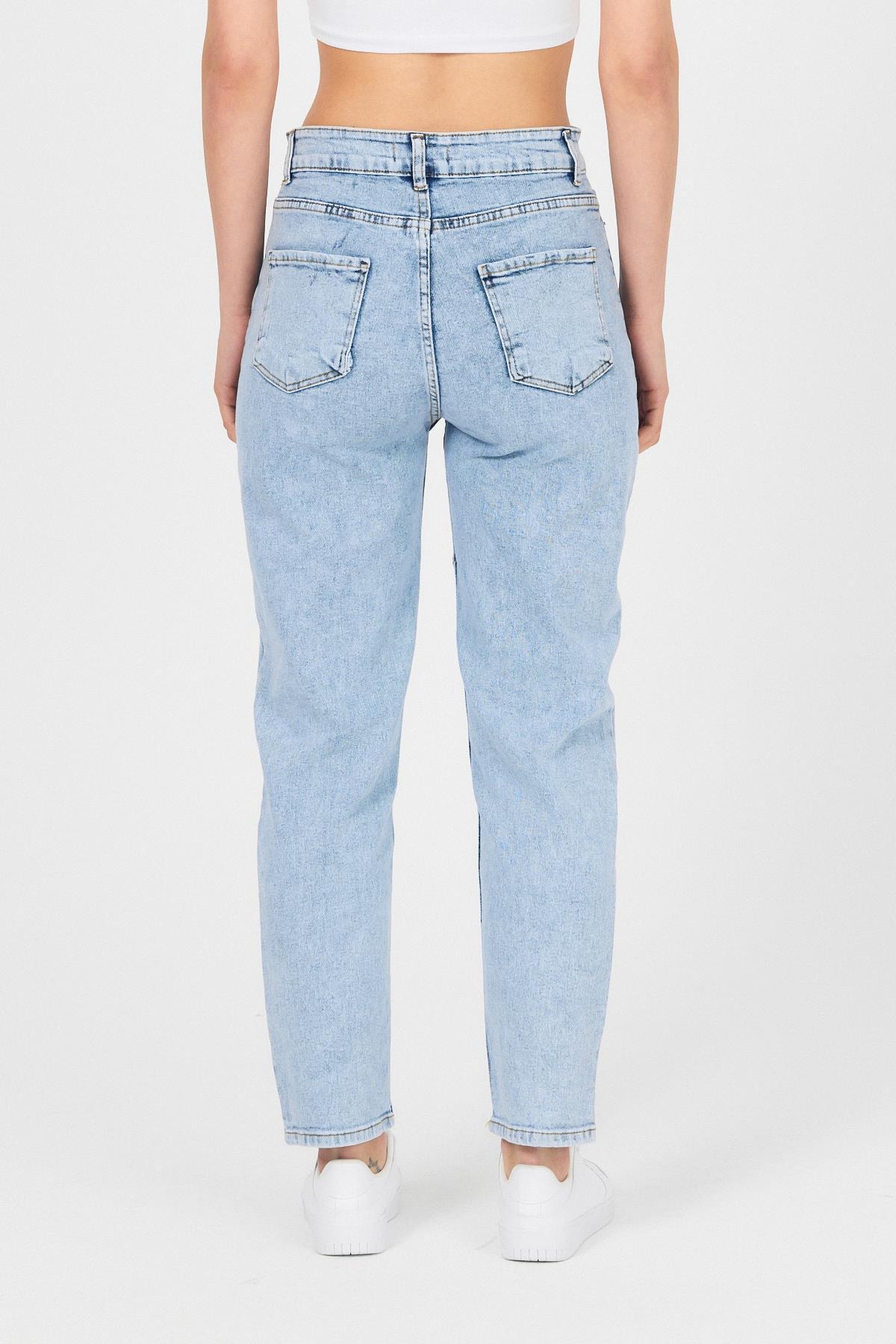 Buzkar Fiyonk İşlemeli Boyfriend Jean 2229 - 5