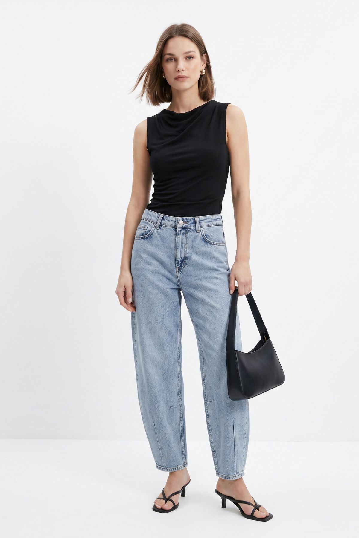 Paça Pileli Baggy Jean 3092 Buzkar - RAYS