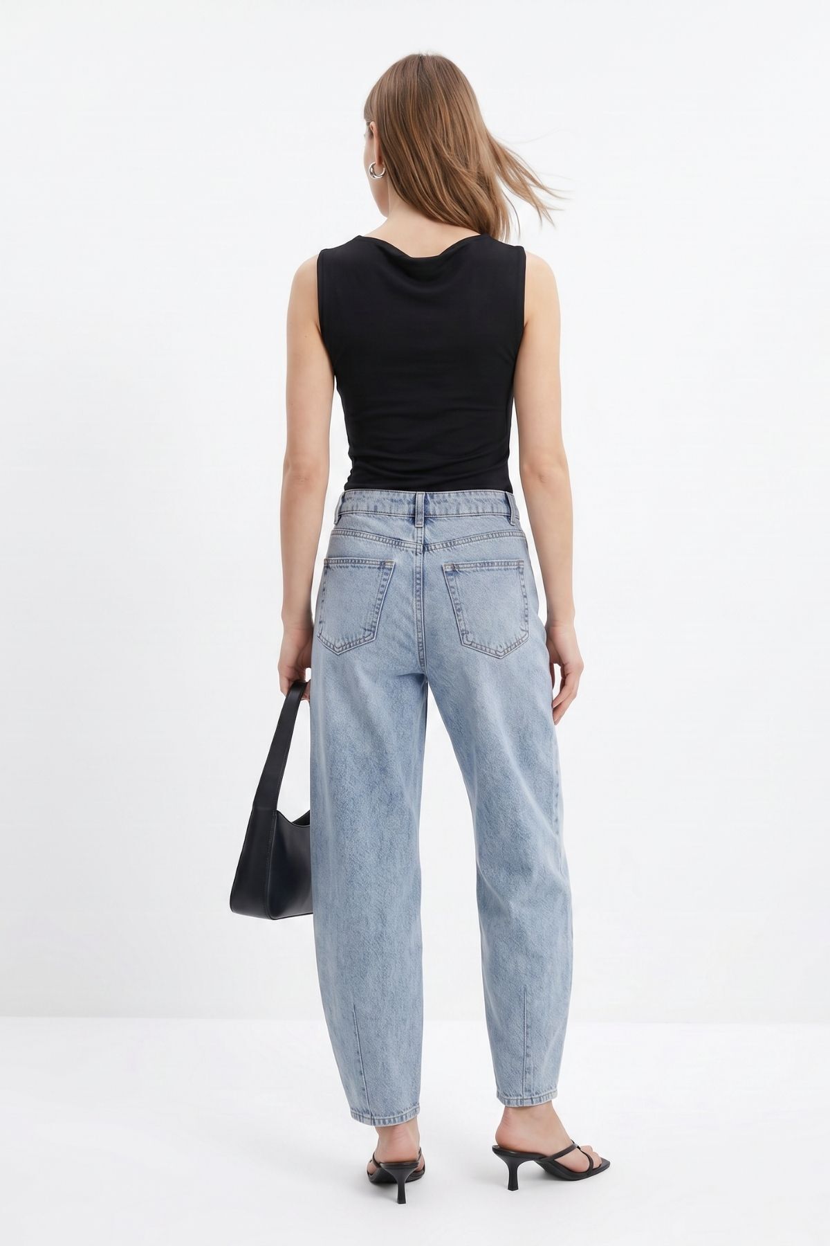 Paça Pileli Baggy Jean 3092 Buzkar - RAYS