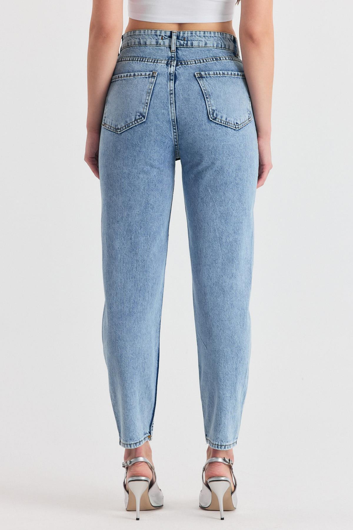 Buzkar Taş Detay Mom Jean 3332 - 5