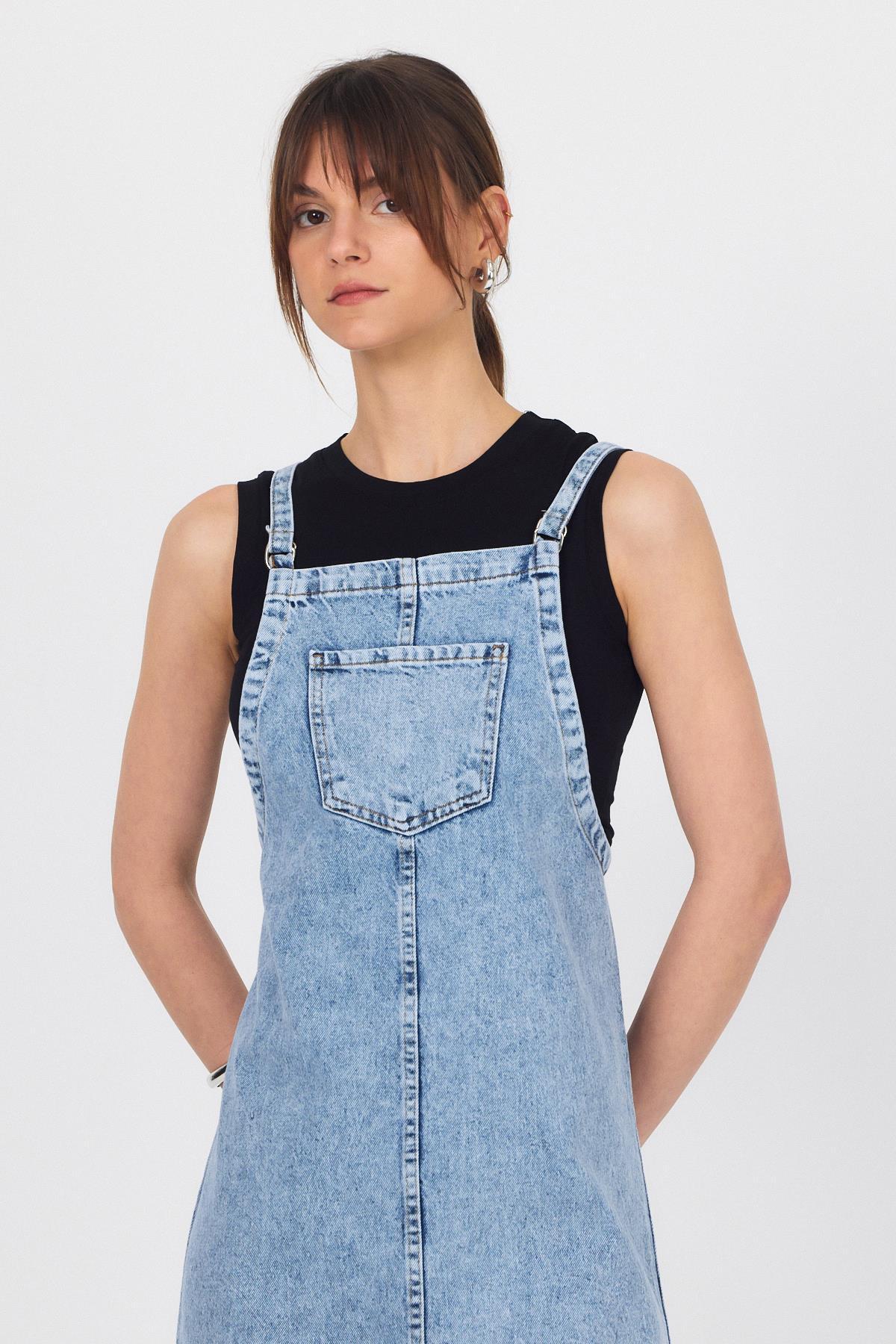 Buzkar Torba Cepli Kot Salopet Elbise 2025 - RAYS