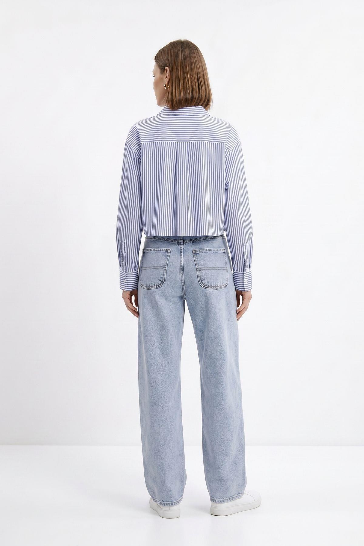 Yüksek Bel Baggy Jean 1061 Buzkar - RAYS