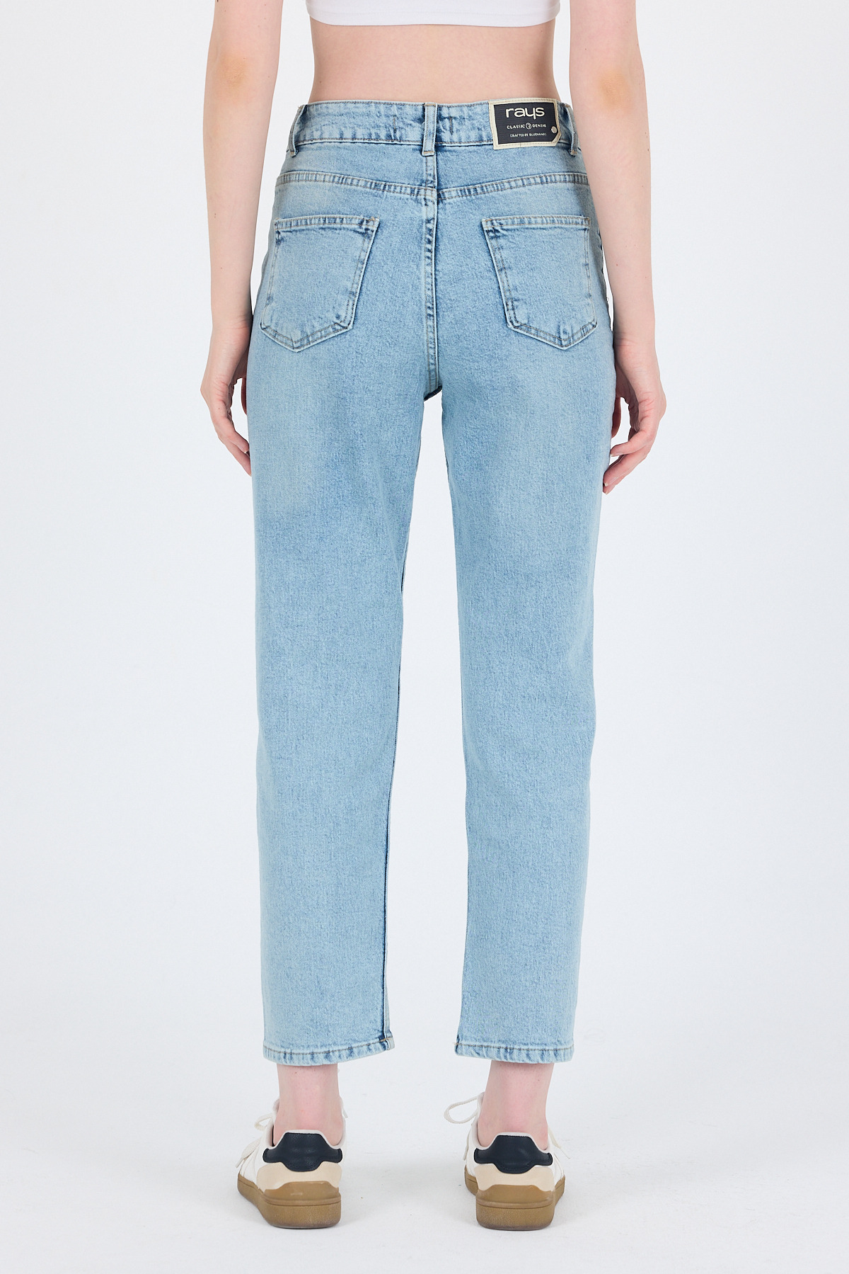 Buzkar Yüksek Bel Mom Fit Jean Pantolon 1050 - 5