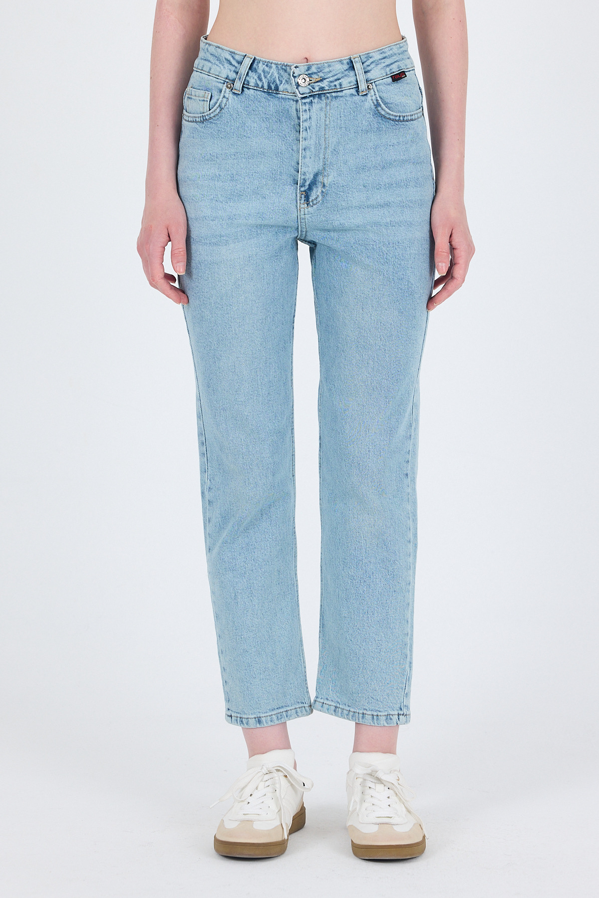 Buzkar Yüksek Bel Mom Fit Jean Pantolon 1050 - 6