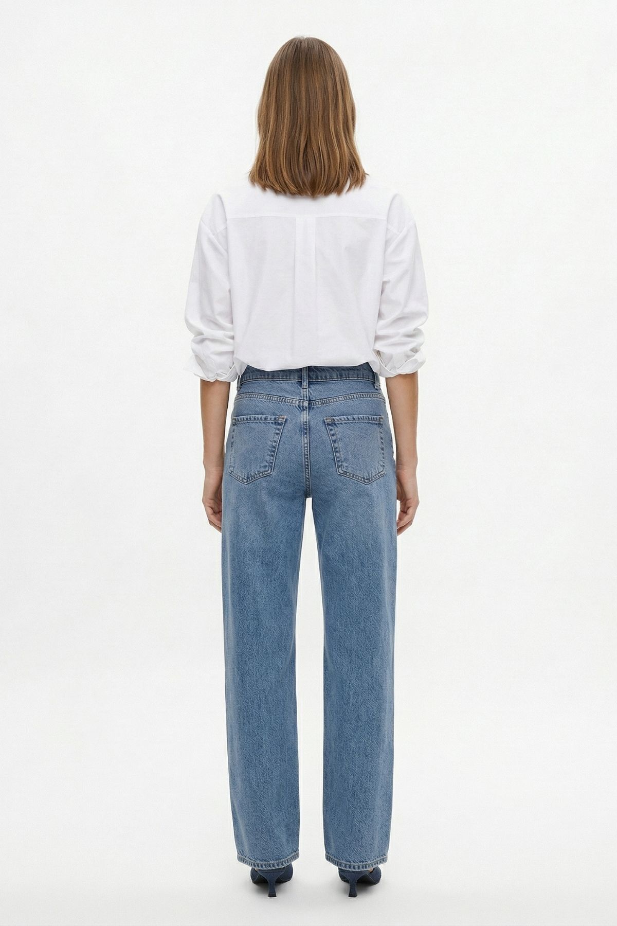 Yüksek Bel Taşlı Jean 520 Buzkar - RAYS