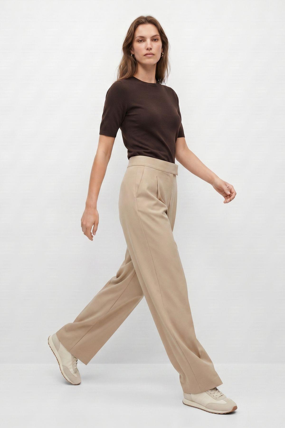 Camel Cırtlı Pantolon 8410A - RAYS