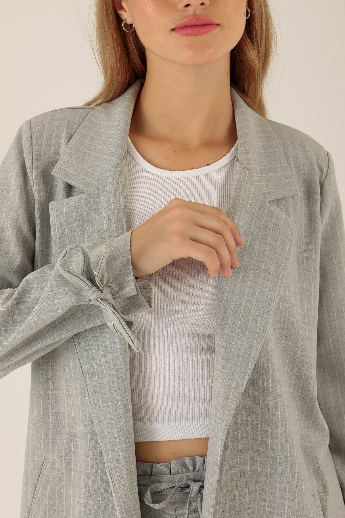 Ceket - 6761A Gri - 6